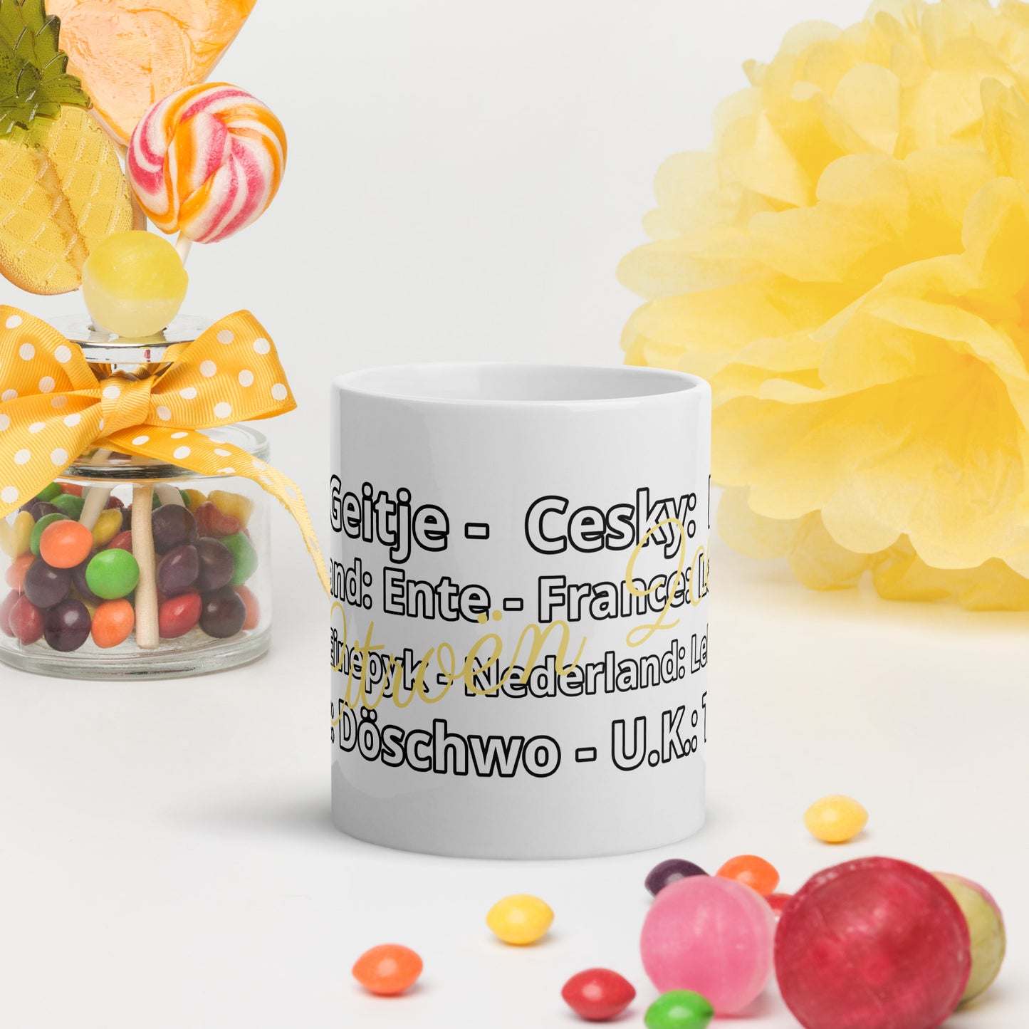 Mug Citroën 2CV - Avec des surnoms emblématiques du monde entier - 300 ml