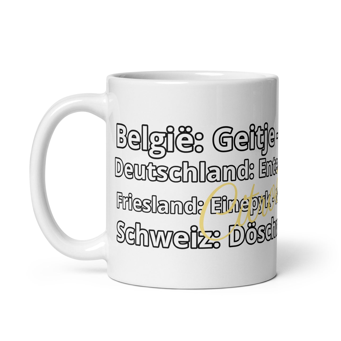 Mug Citroën 2CV - Avec des surnoms emblématiques du monde entier - 300 ml