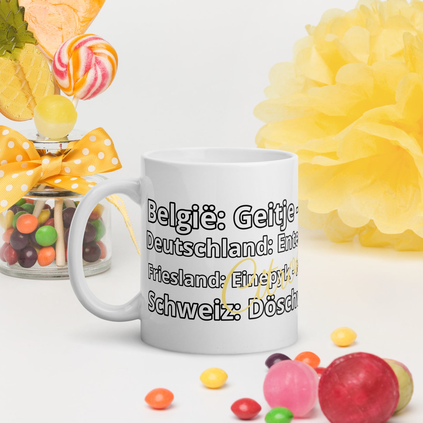 Mug Citroën 2CV - Avec des surnoms emblématiques du monde entier - 300 ml