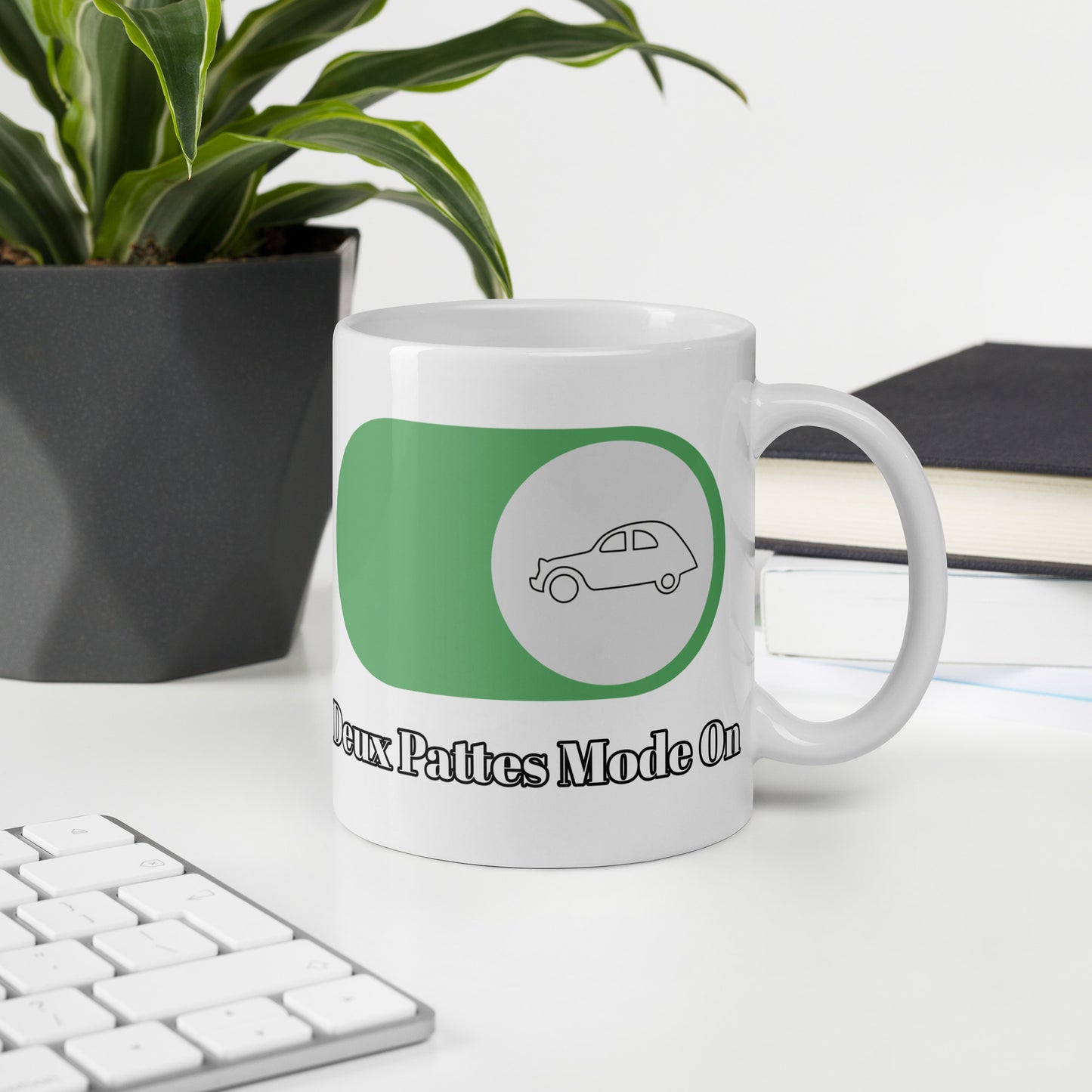 Relax - Deux Pattes Mode On Mug (300ml) - White Glossy Mug for the Real Citroën Enthusiast!