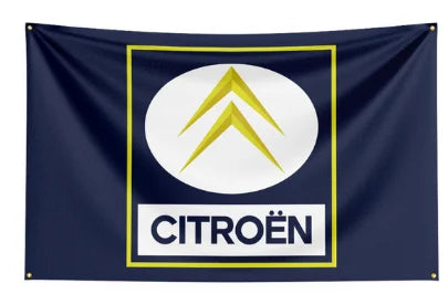 Citroën Flag – Classic Logo on Sturdy Fabric Banner