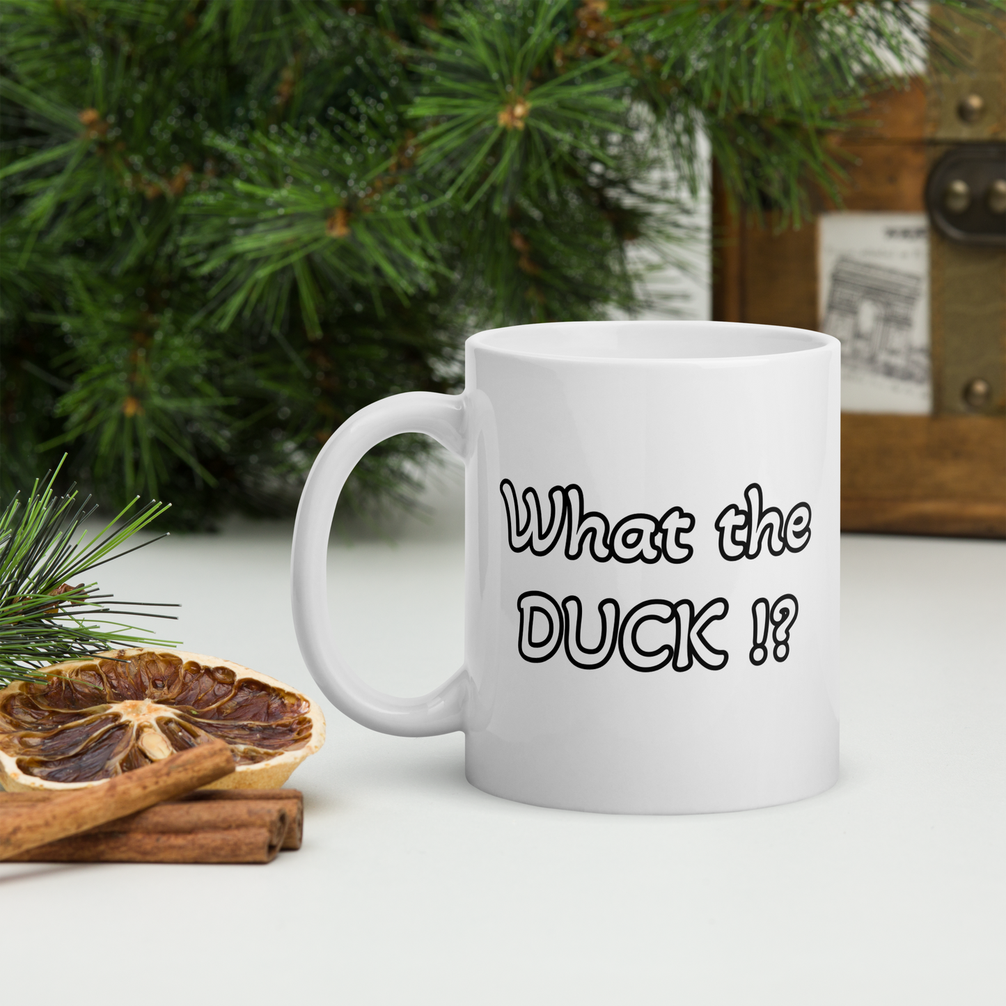 What the DUCK?! White glossy mug - 300 ml