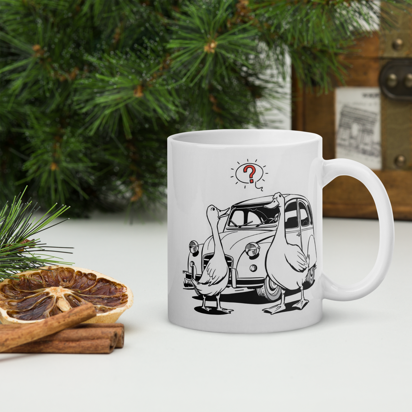 What the DUCK?! White glossy mug - 300 ml