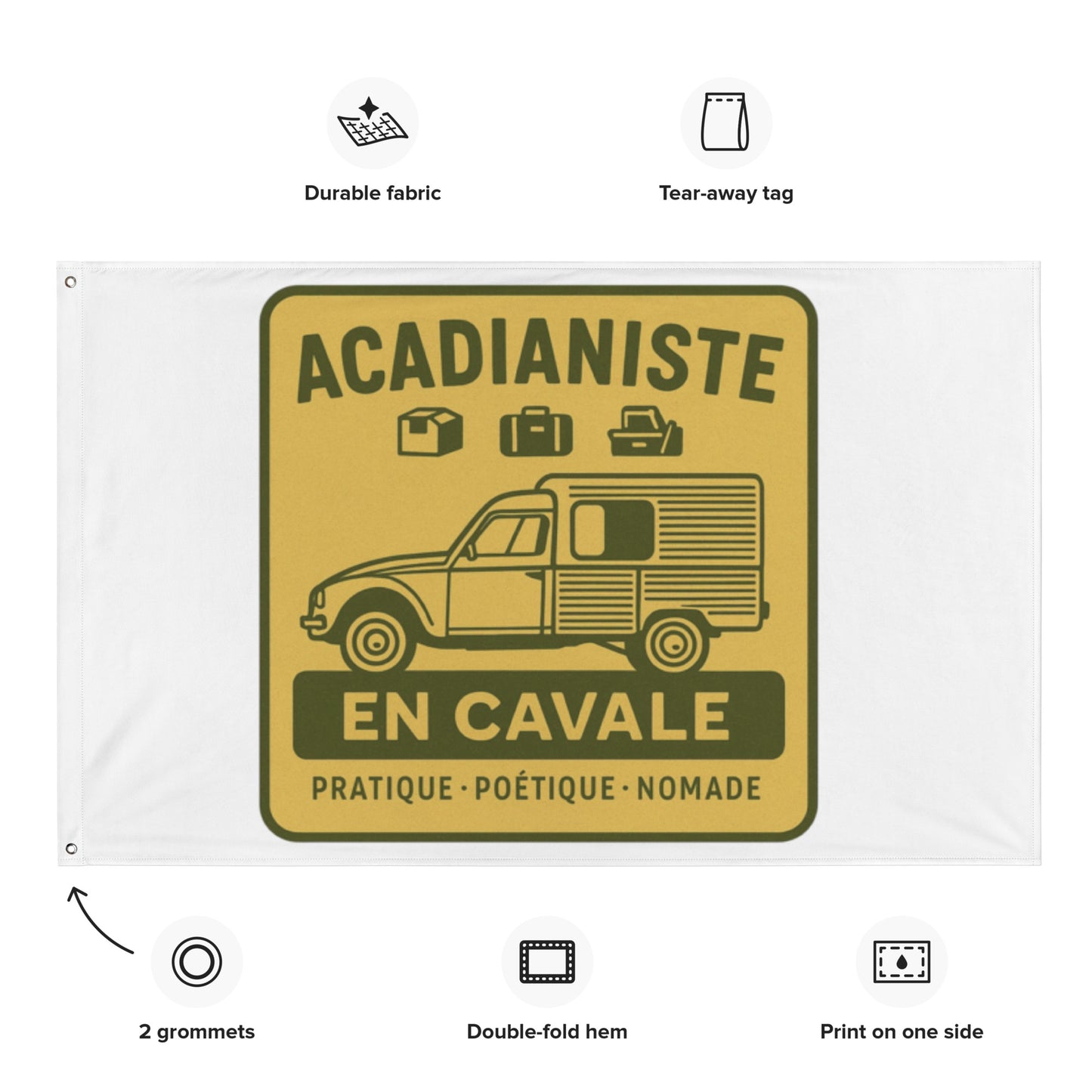 š Vlag āAcadianiste en Cavaleā ā Voor de praktische, poĆ«tische en nomadische ziel