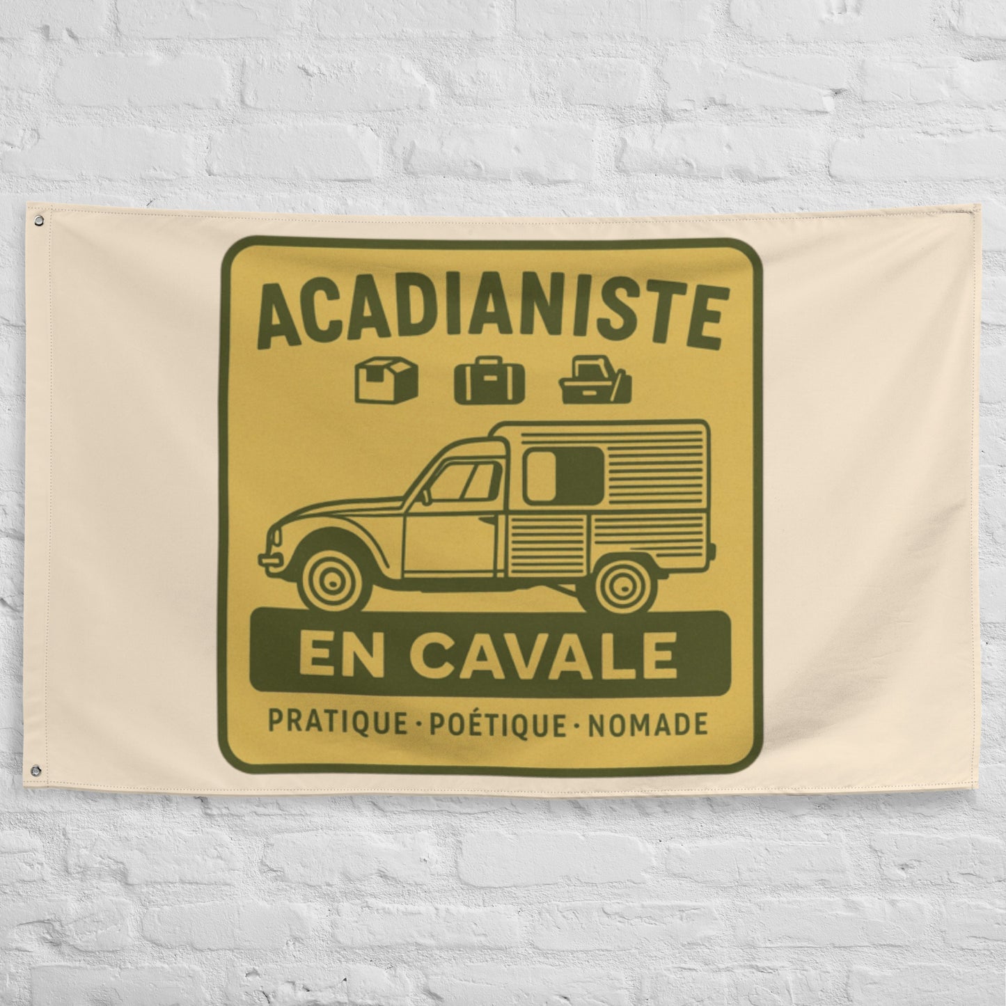 🏁 Flag “Acadianist and Cavalier” – For the practical, poetic and nomadic soul
