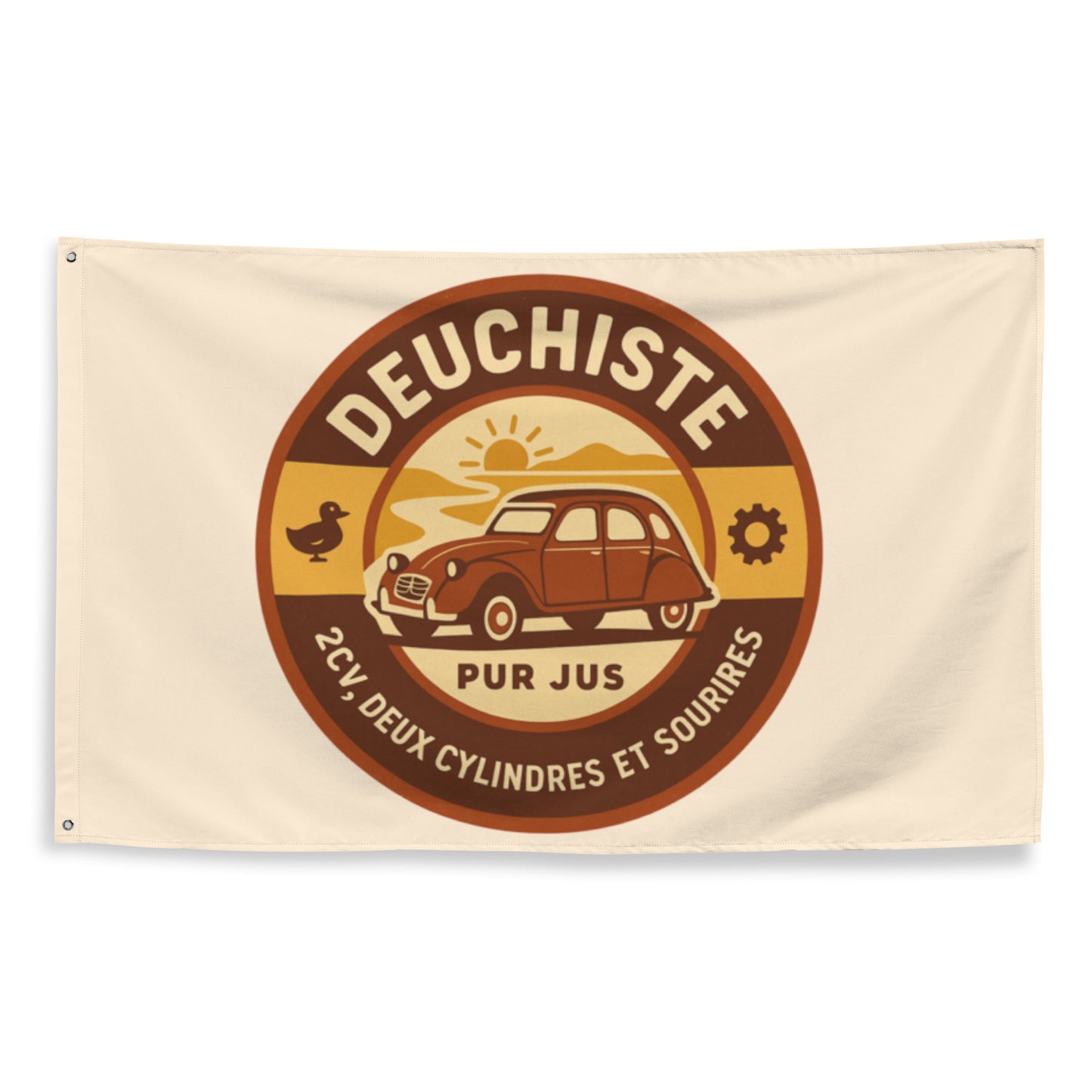 Flag “Deuchiste Pur Jus” – Waving tribute to the 2CV
