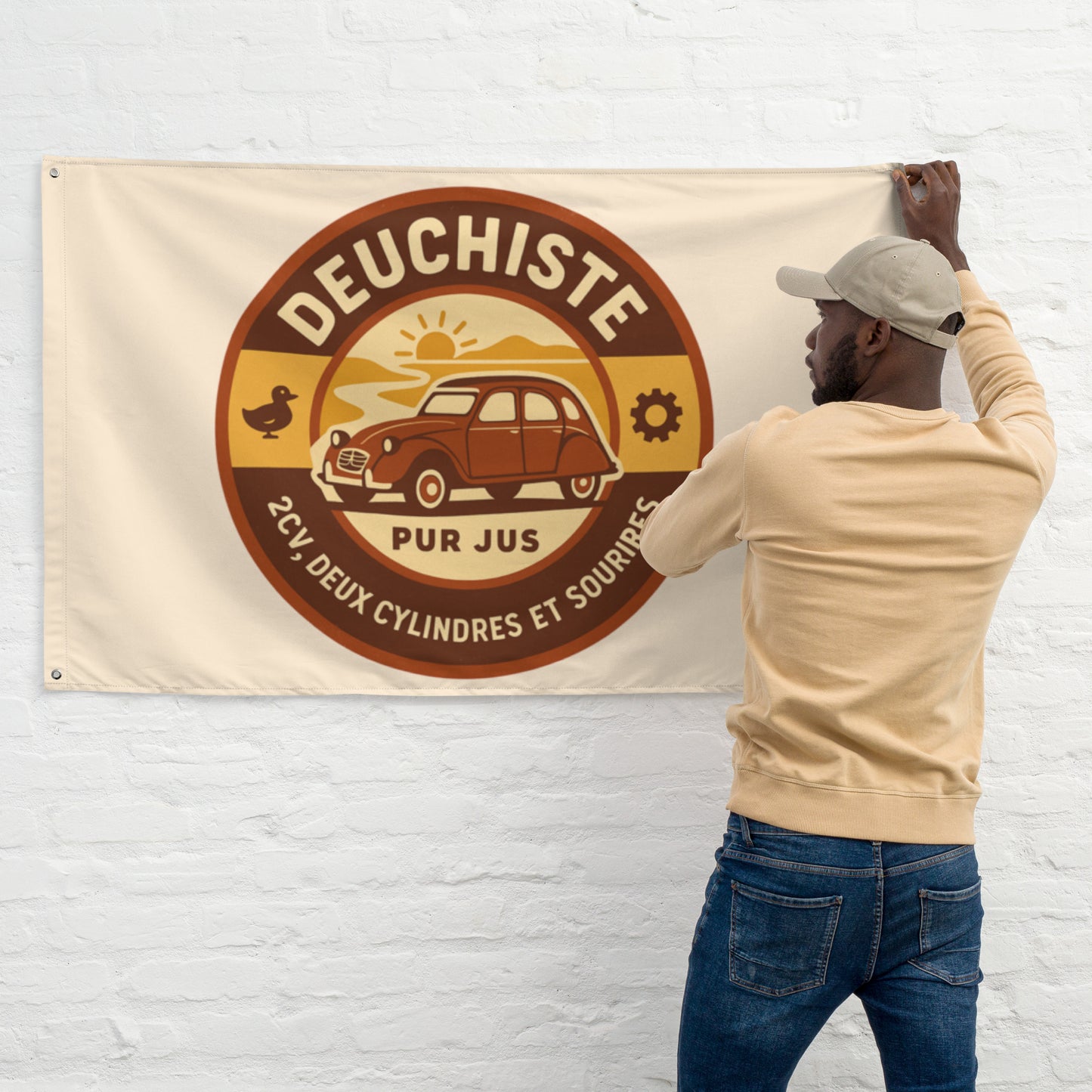Flag “Deuchiste Pur Jus” – Waving tribute to the 2CV