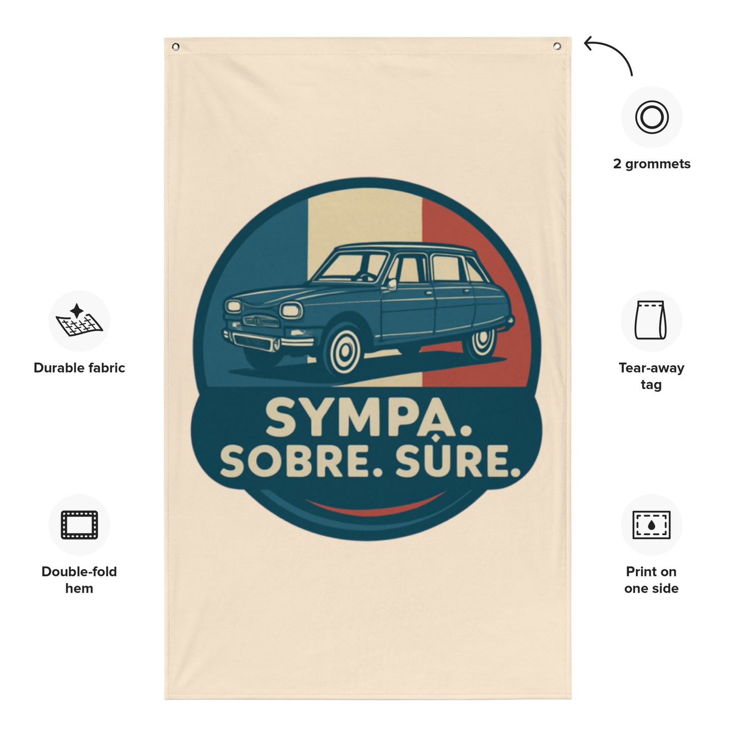 🖼️ Sympa. Sobre. Sure. – Wall decoration with Citroën Ami 8