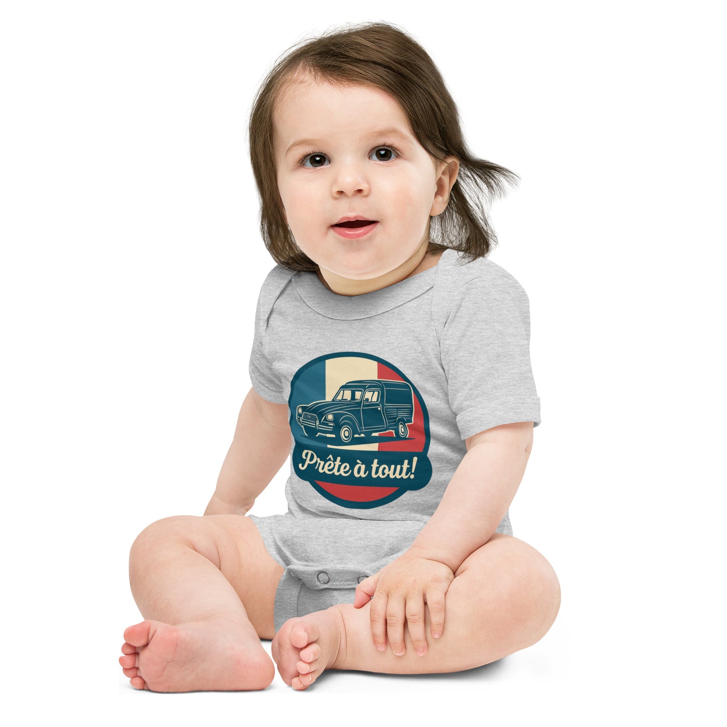 👶 Romper “Ready for anything!” – For little adventurers in style