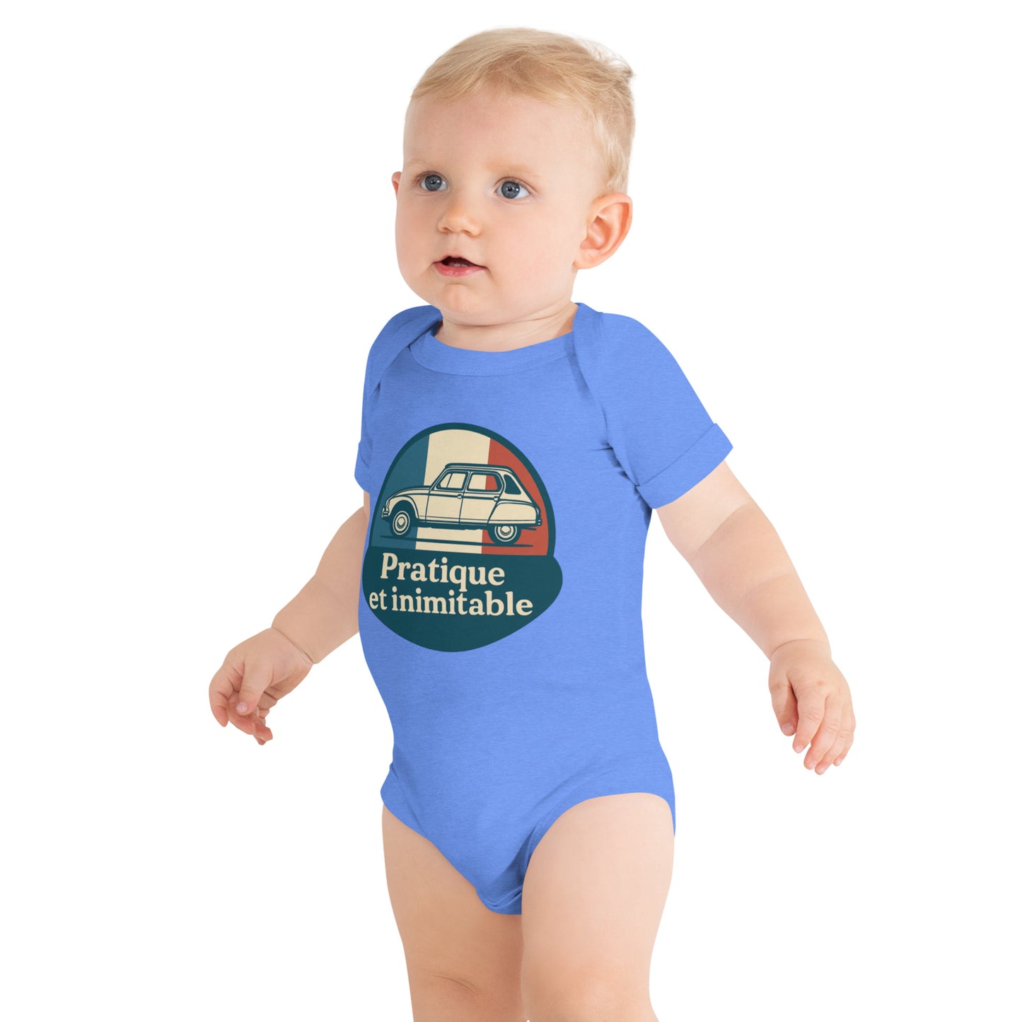 🚘 Baby Romper “Pratique et Inimitable” – Citroën Dyane for the Little Ones!
