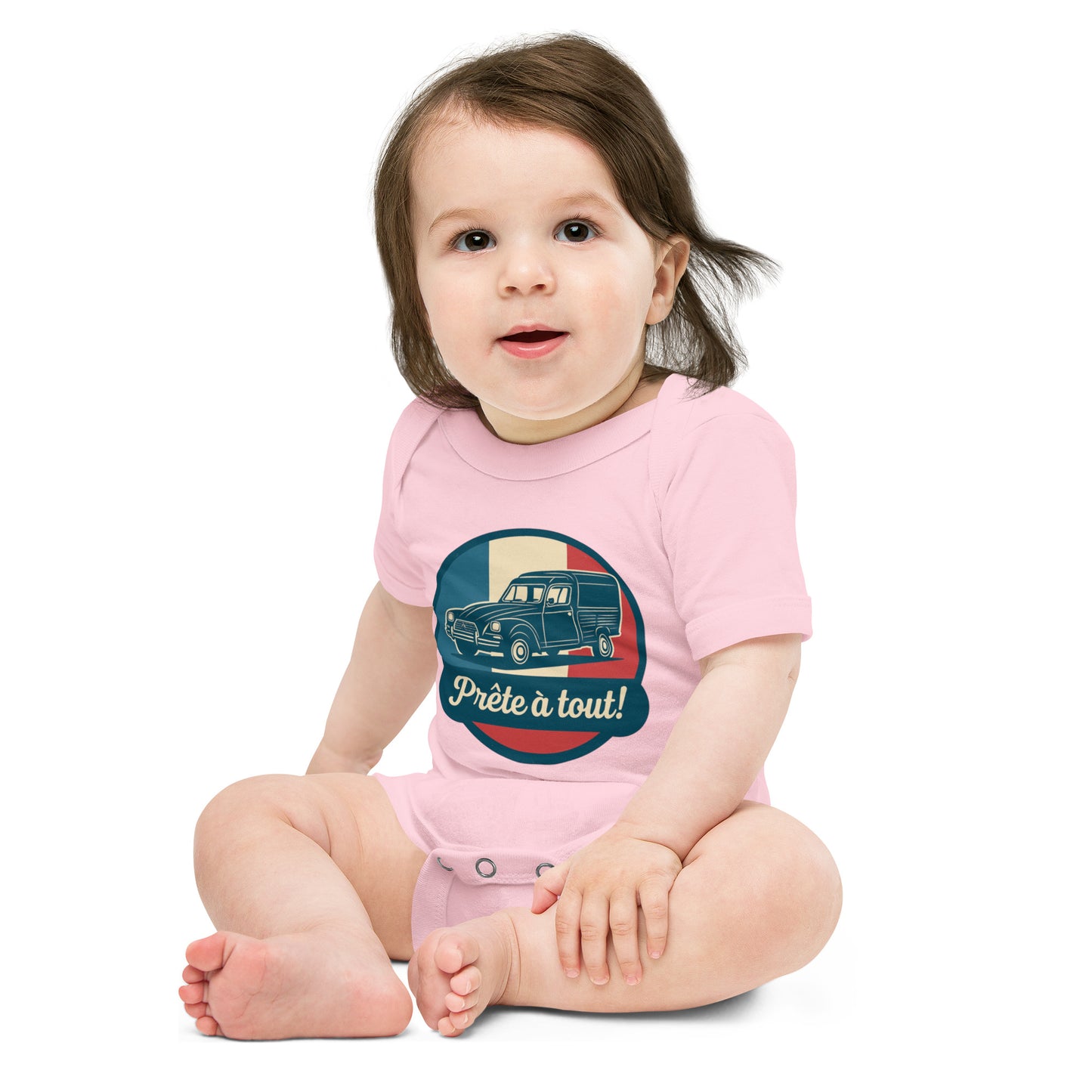 👶 Romper “Ready for anything!” – For little adventurers in style