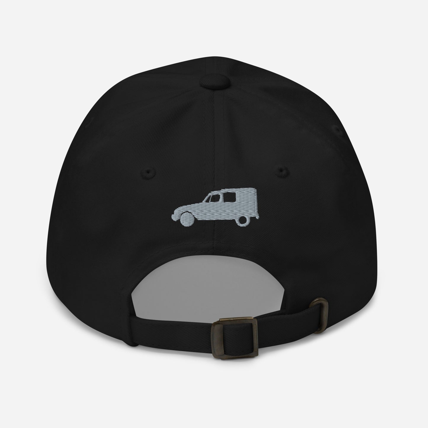 602 Embroidered (front and back) Acadian cap - Black, Navy, Red, Grey, L.Blue or White