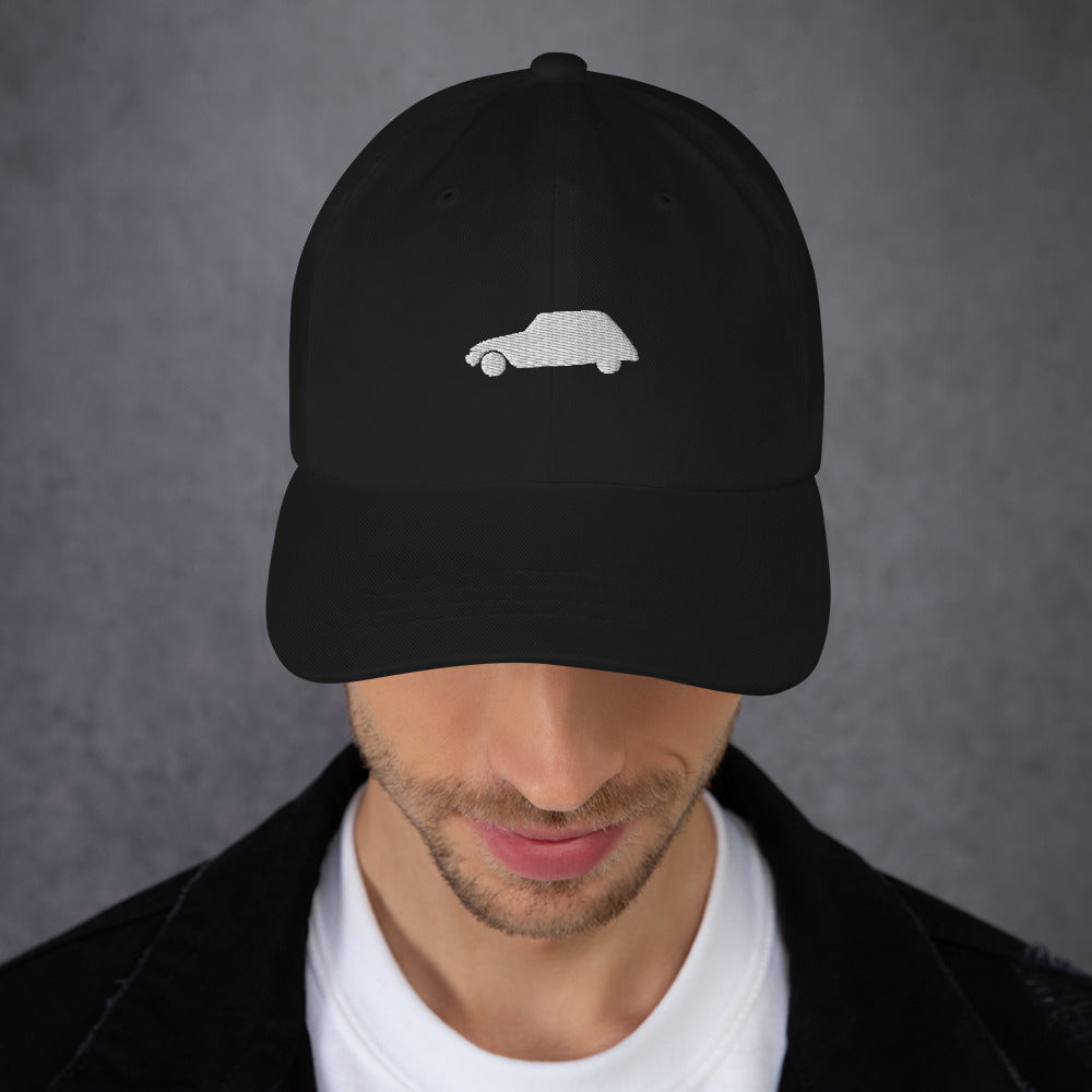 Embroidered dad hat Citroën Dyane - Black, Dark Grey, Navy or Cranberry
