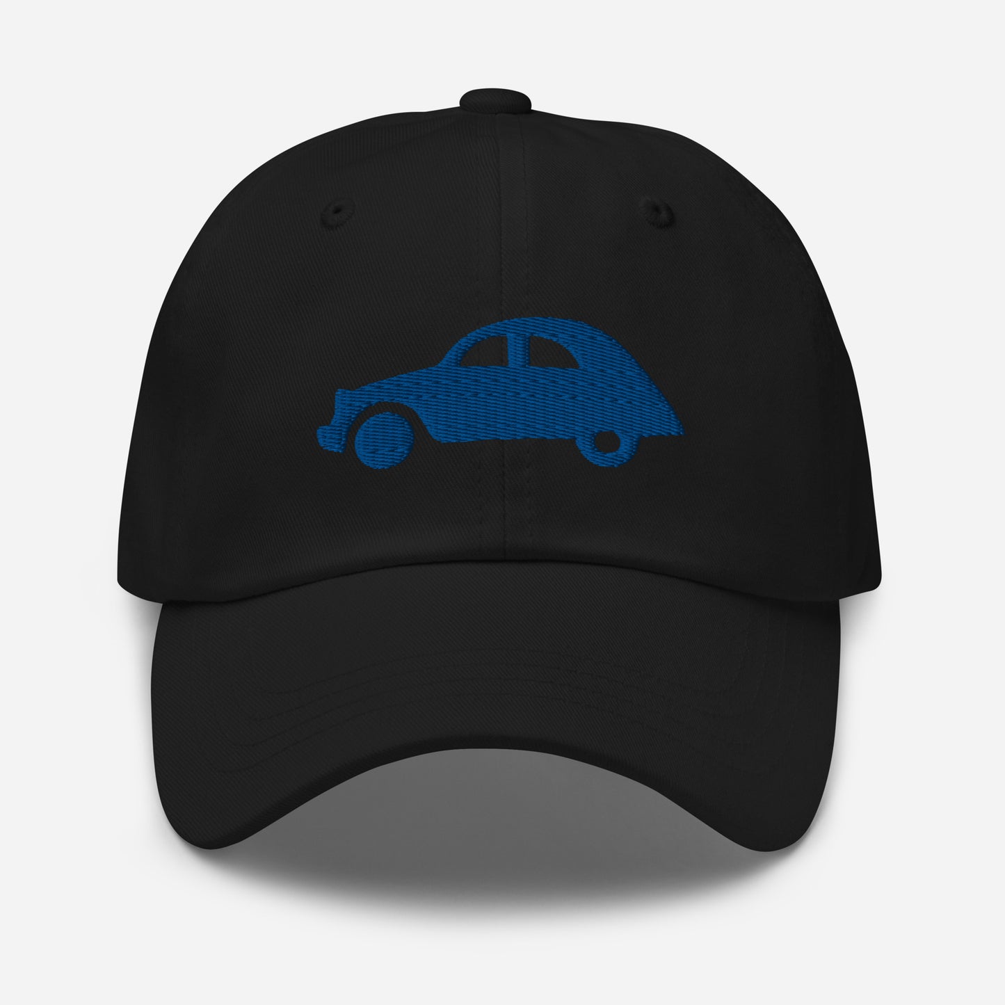 Blue embroidered cap (front and back) Citroën 2CV - Black or White