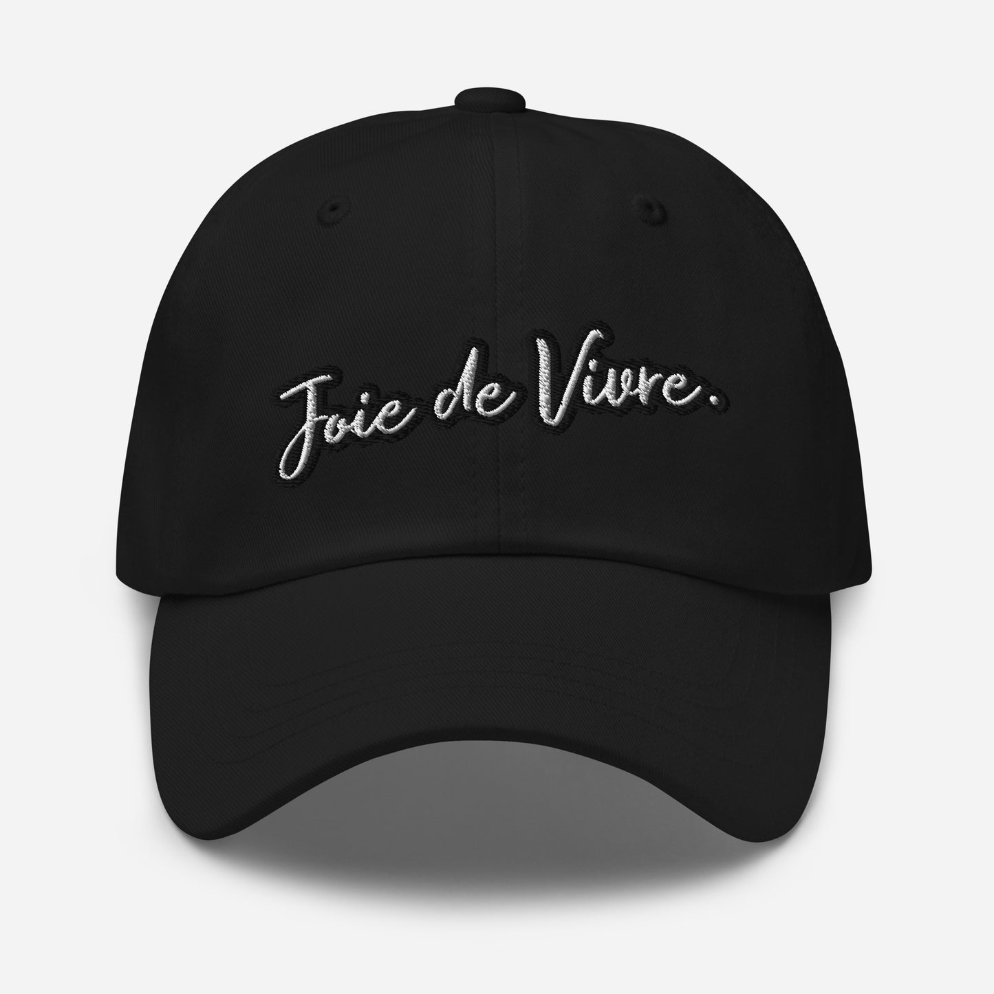 Joie de Vivre Embroidered Cap with an AMI6 embroidered on the BACK available in Black, Navy, Red, Grey, Khaki or White