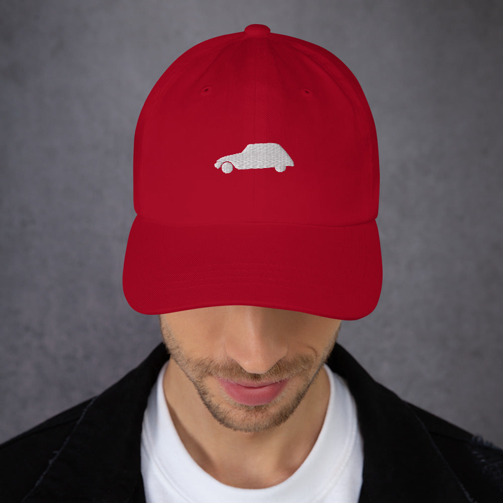Embroidered dad hat Citroën Dyane - Black, Dark Grey, Navy or Cranberry