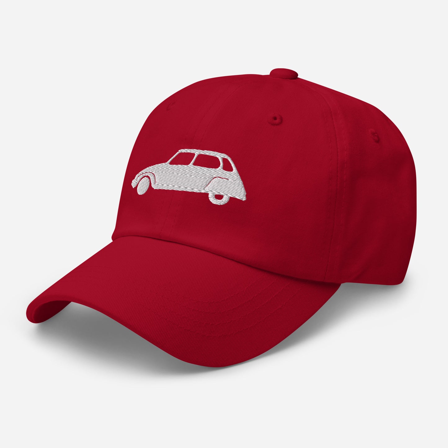 Blanc Alaska Embroidered Cap (Front & Back) Citroën Dyane - Black, Navy, Red, Beige, L.Blue or White