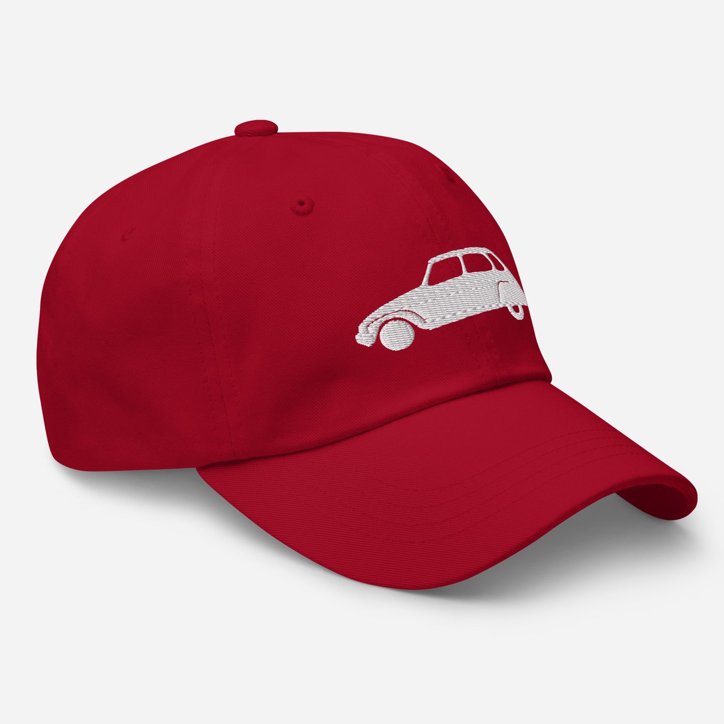 Blanc Alaska Embroidered Cap (Front & Back) Citroën Dyane - Black, Navy, Red, Beige, L.Blue or White