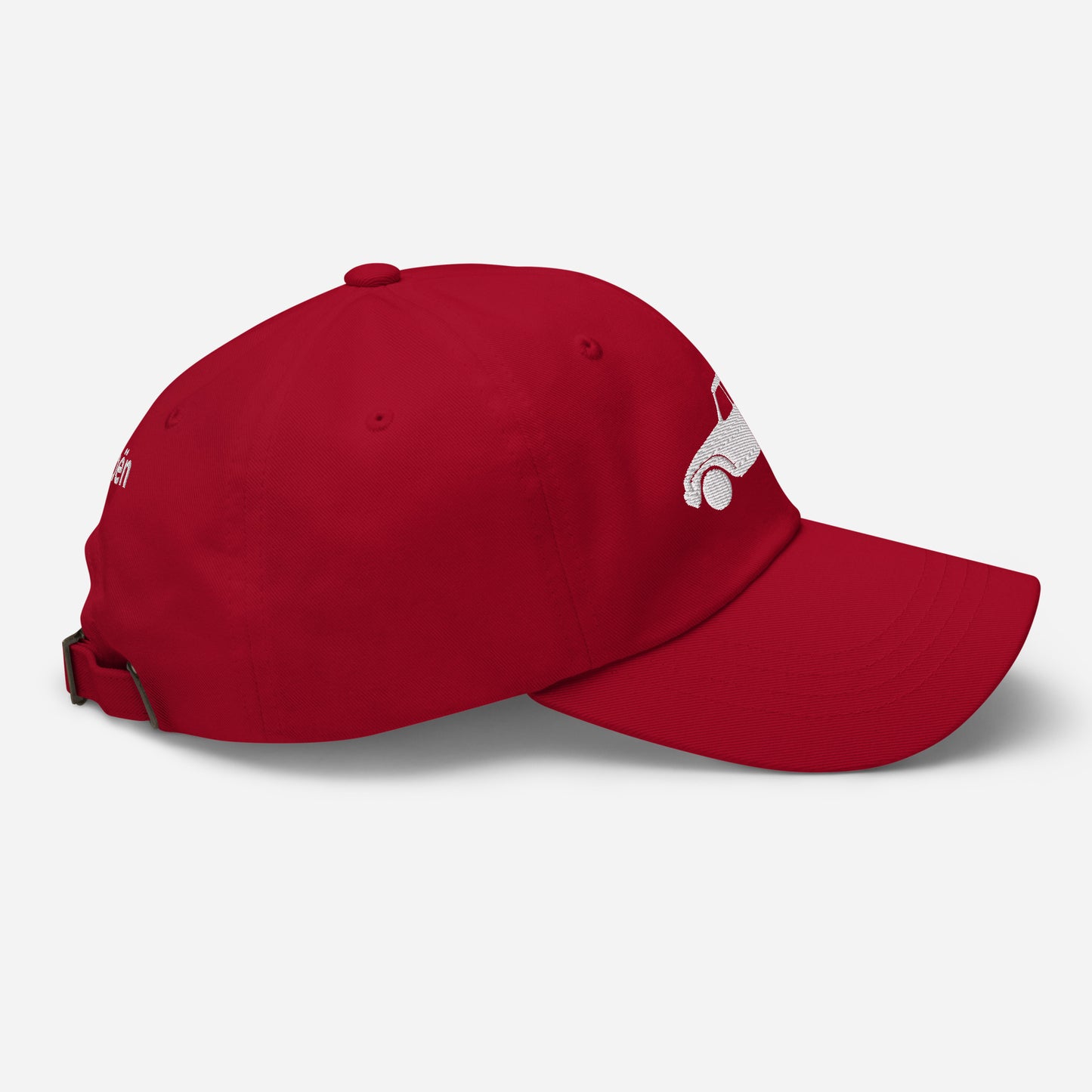 Blanc Alaska Embroidered Cap (Front & Back) Citroën Dyane - Black, Navy, Red, Beige, L.Blue or White