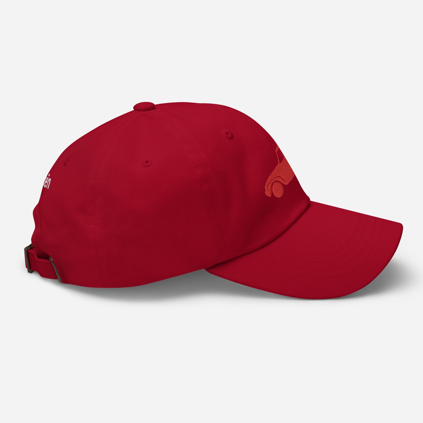 Rouge Bolero Embroidered Cap (Front & Back) Citroën Dyane - Red or White