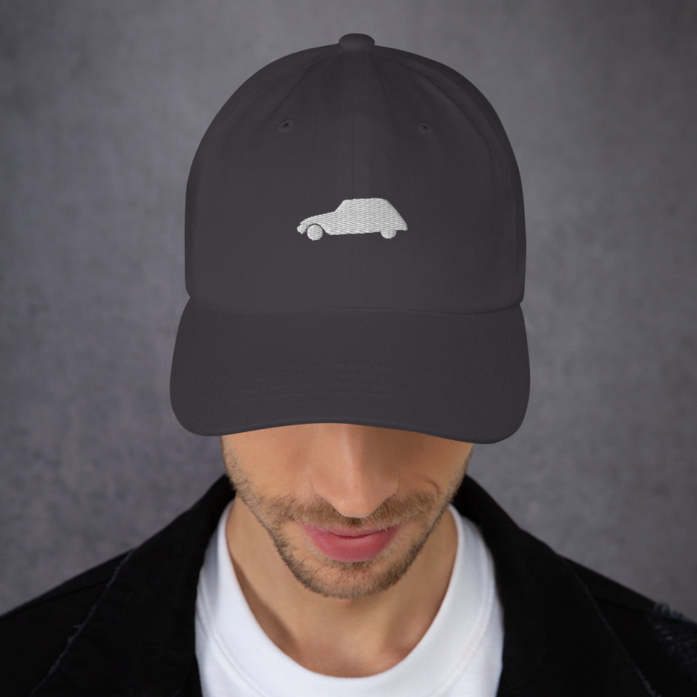 Embroidered dad hat Citroën Dyane - Black, Dark Grey, Navy or Cranberry