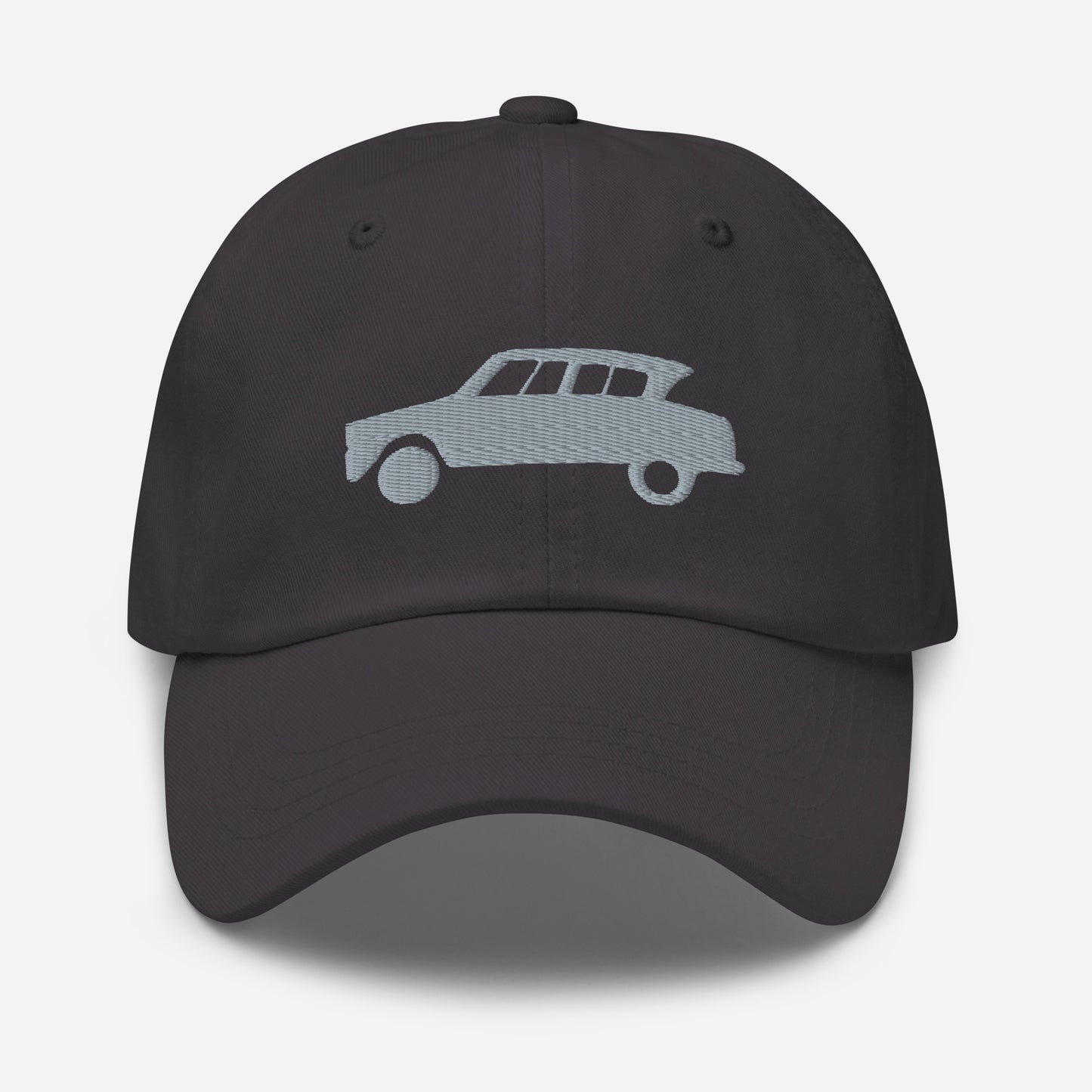 Grey Embroidered Cap (Front & Back) Citroën Ami6 - Black, Red, D.Grey or White
