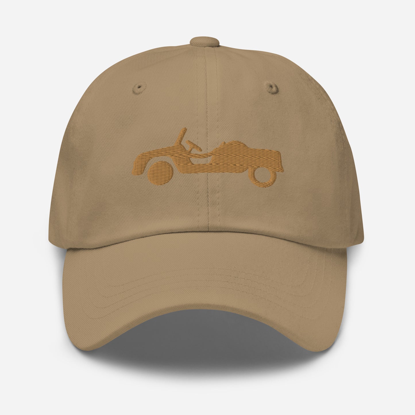 Casquette brodée beige devant et dos Citroën Méhari HOGGAR - Noir, Beige et Blanc