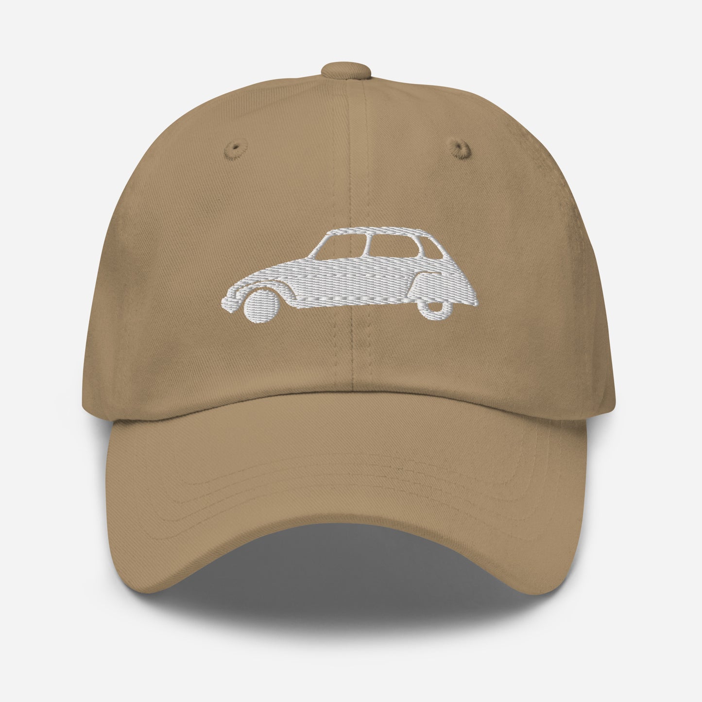 Blanc Alaska Embroidered Cap (Front & Back) Citroën Dyane - Black, Navy, Red, Beige, L.Blue or White