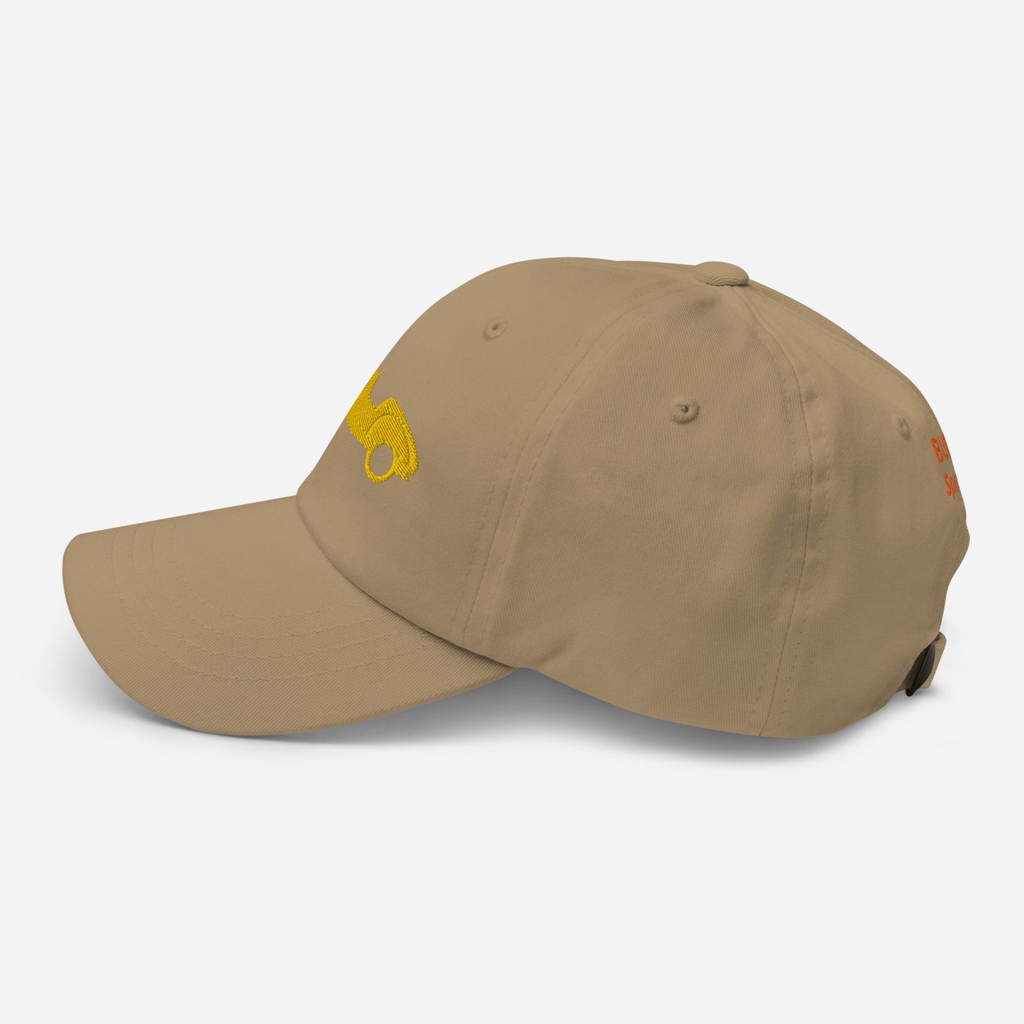 Yellow Embroidered Cap (Front & Back) Burton - Black, Navy, Beige, or White