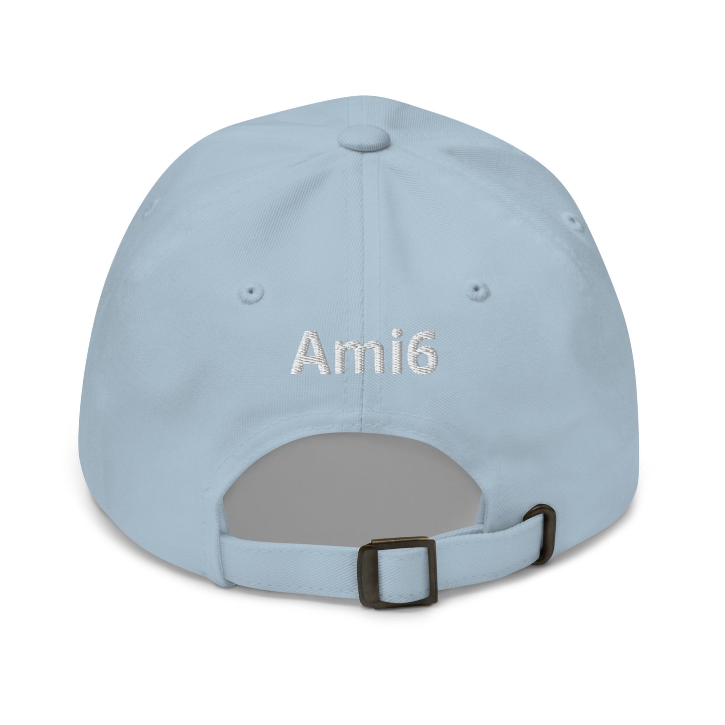 White embroidered cap (front and back) Citroën Ami6 - Black, Navy, Red, Beige, L.Blue or White