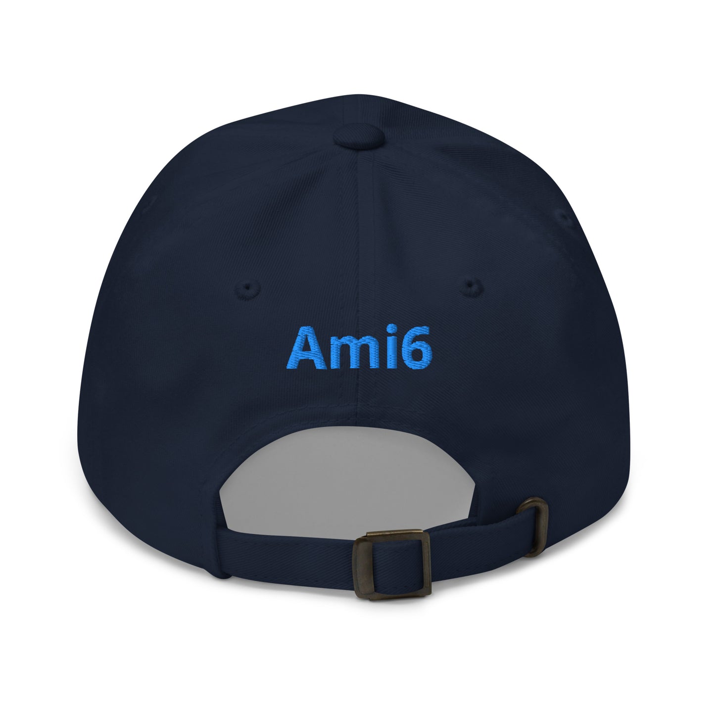 Blue Embroidered Cap (Front & Back) Citroën Ami6 - Black, Red, D.Grey or White