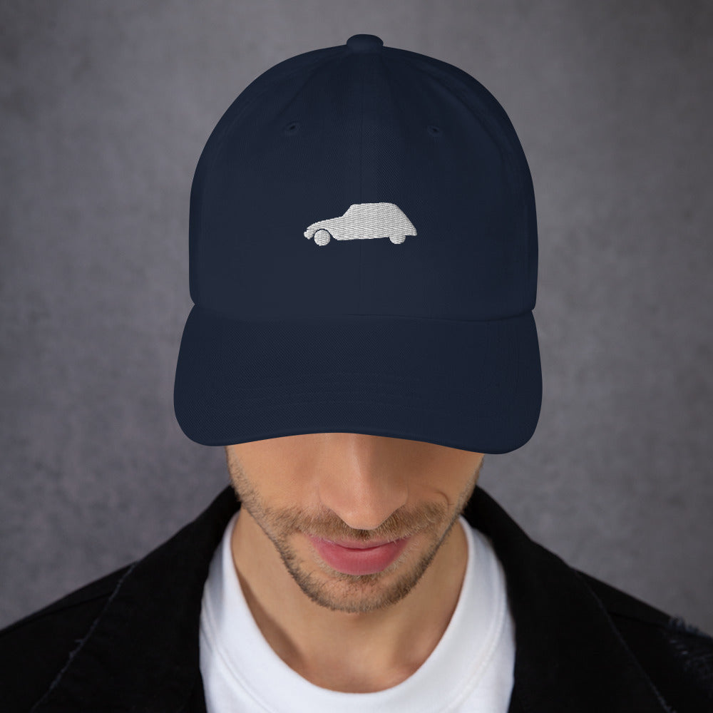 Embroidered dad hat Citroën Dyane - Black, Dark Grey, Navy or Cranberry