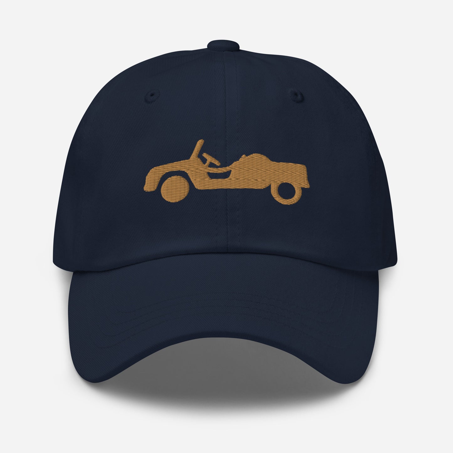 Casquette brodée beige devant et dos Citroën Méhari HOGGAR - Noir, Beige et Blanc