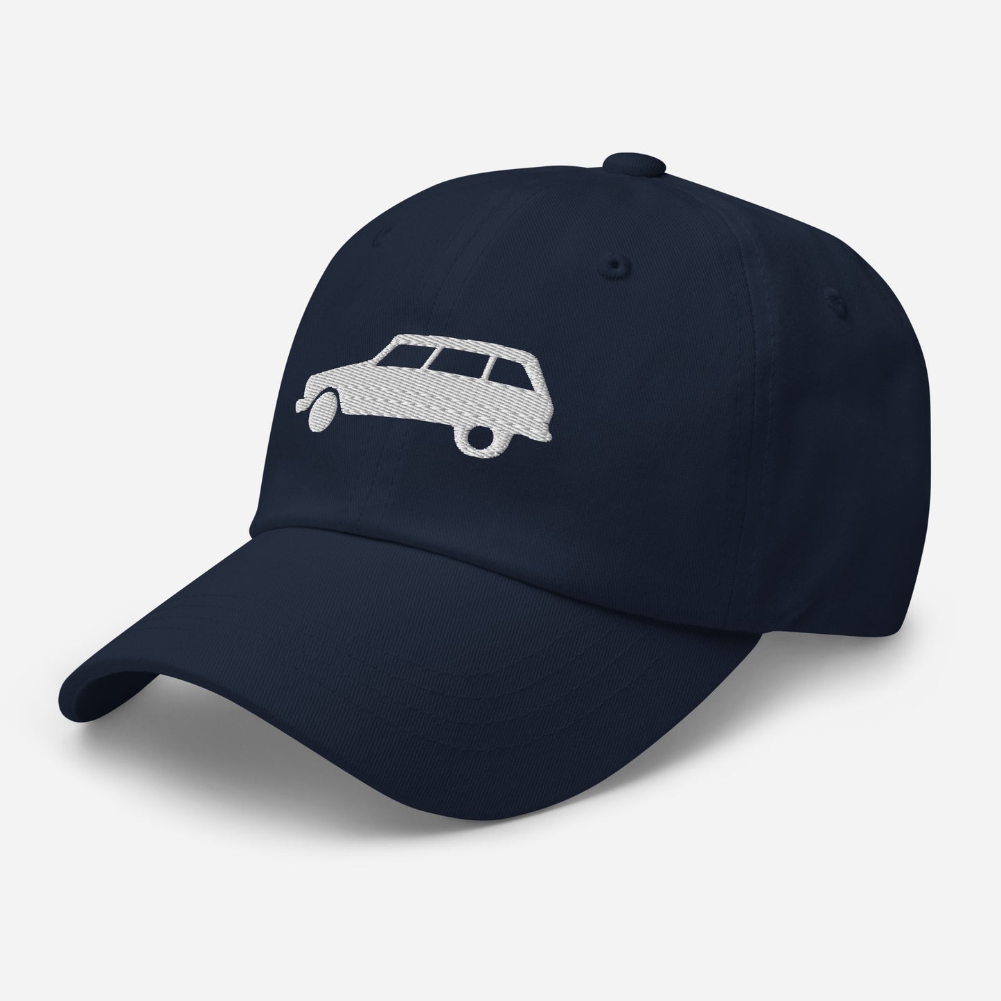 White Embroidered Cap (Front & Back) Citroën Ami8 - Black, Navy, Red, Beige, L.Blue or White