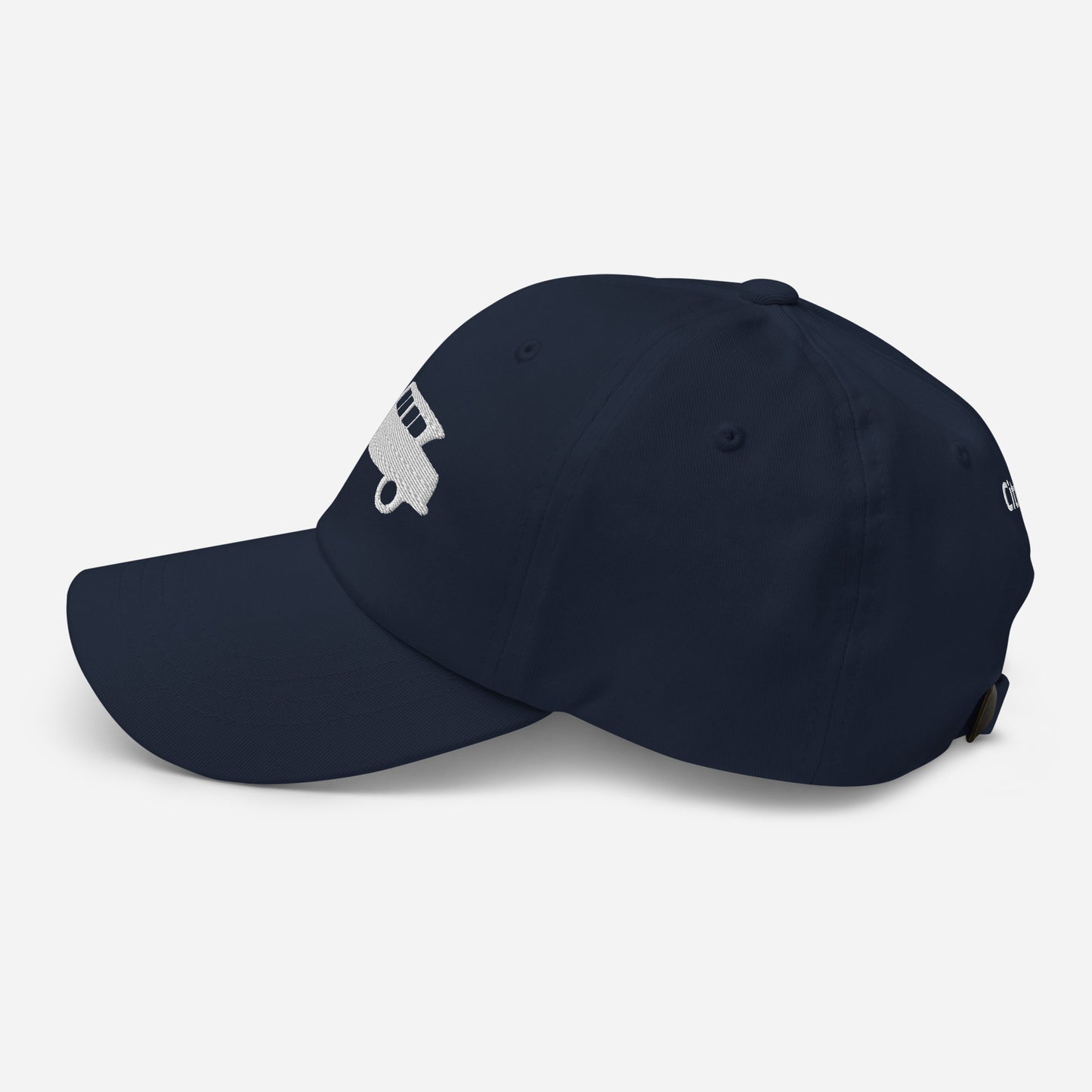 White embroidered cap (front and back) Citroën Ami6 - Black, Navy, Red, Beige, L.Blue or White
