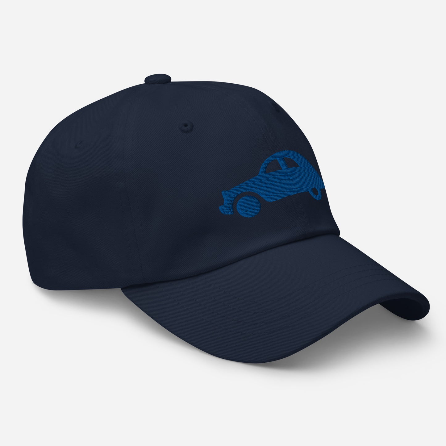 Blue embroidered cap (front and back) Citroën 2CV - Black or White