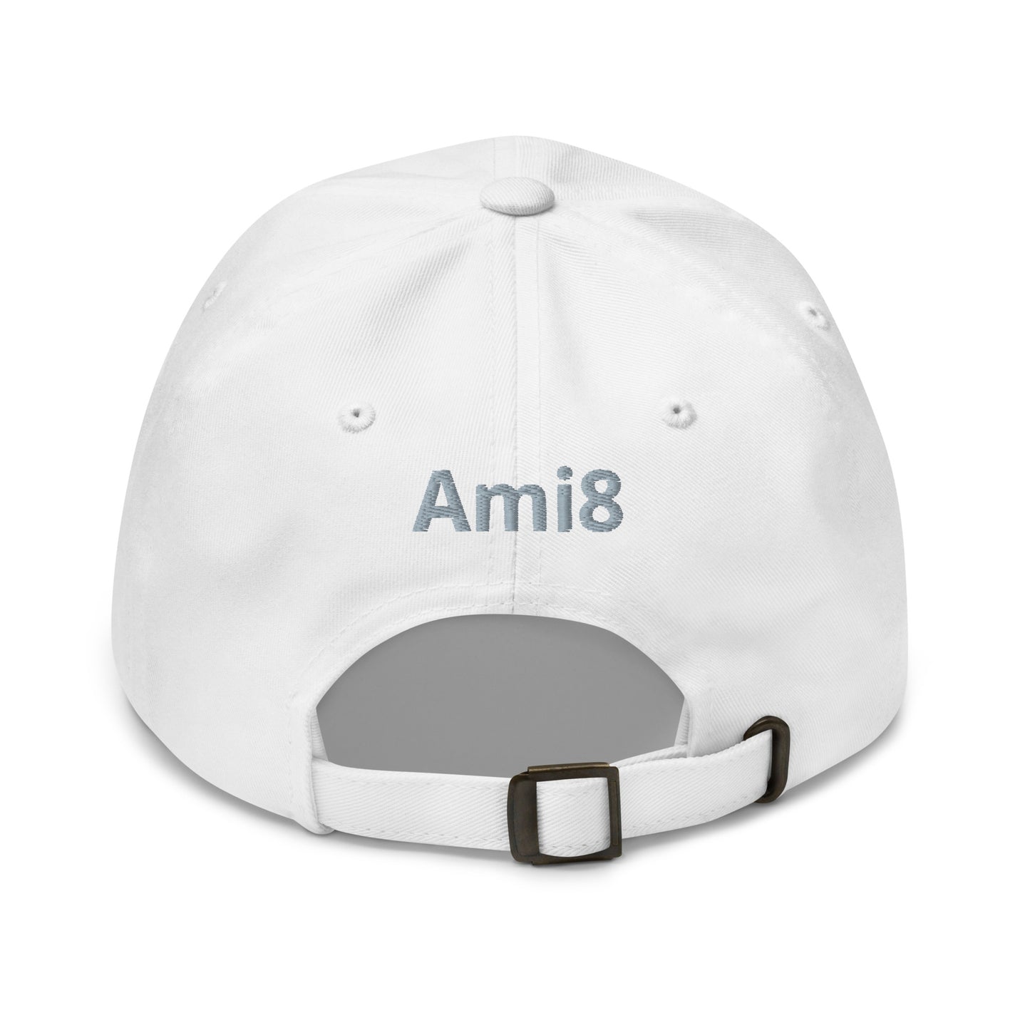 Grey Embroidered Cap (Front & Back) Citroën Ami8 - Black, Red, D.Grey or White