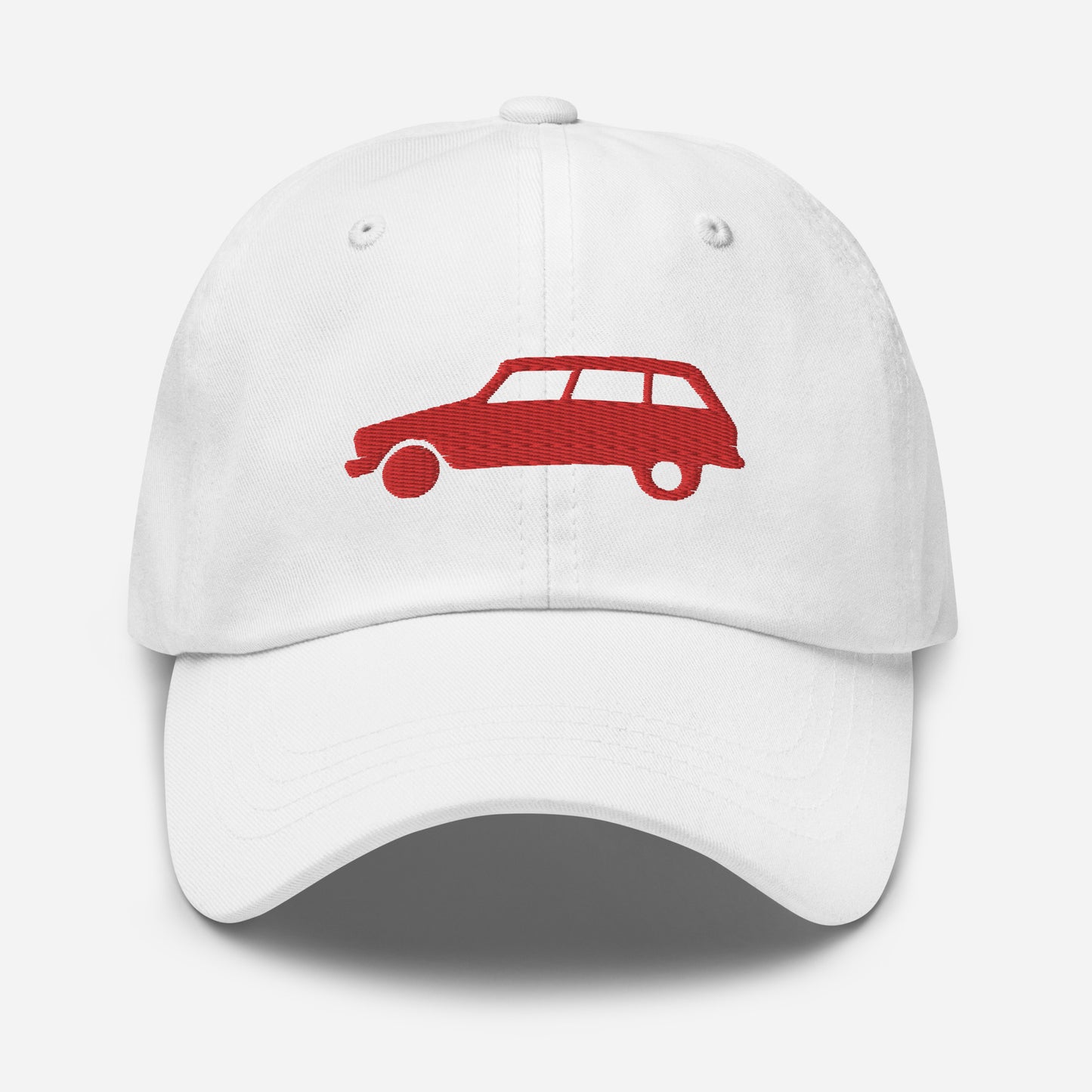 Red Embroidered Cap (Front and Back) Citroën Ami8 - Red or White