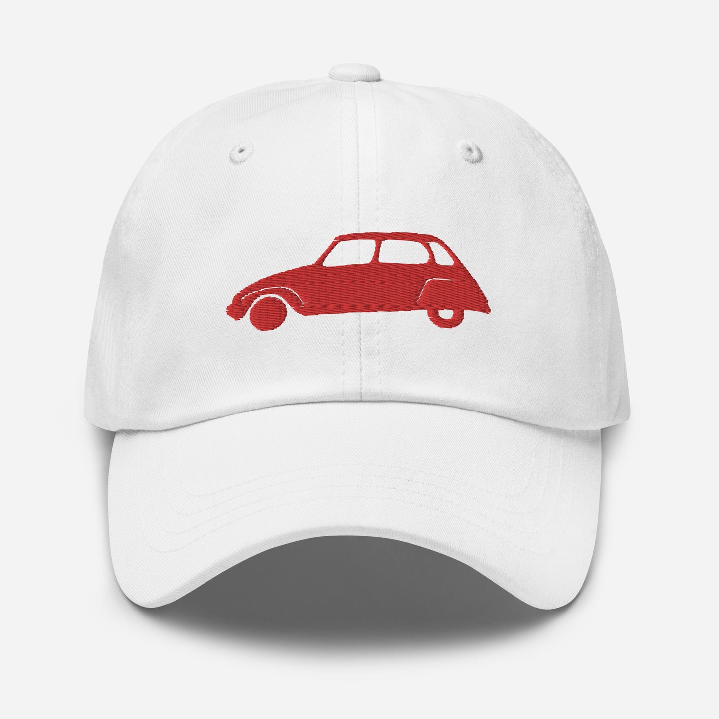 Rouge Bolero Embroidered Cap (Front & Back) Citroën Dyane - Red or White