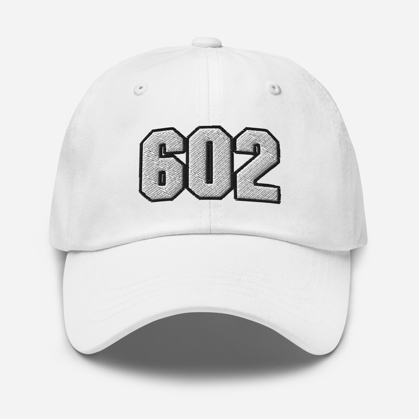602 Embroidered (front and back) 2cv cap - Black, Navy, Red, Grey, L.Blue or White