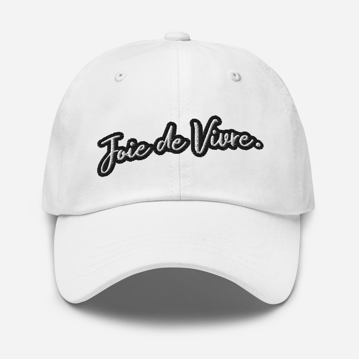 Joie de Vivre Embroidered Cap with an AMI6 embroidered on the BACK available in Black, Navy, Red, Grey, Khaki or White