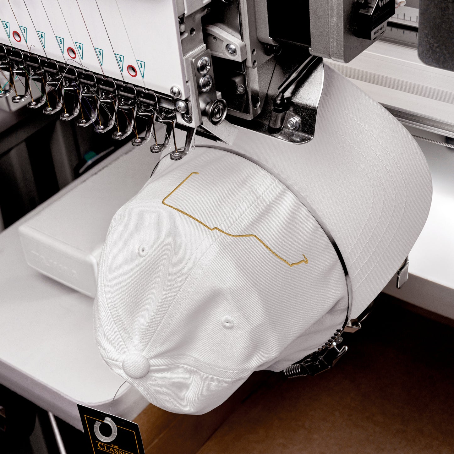 Casquette Chino Premium – Collection Silhouette : Citroën 2CV Fourgonnette Line Art