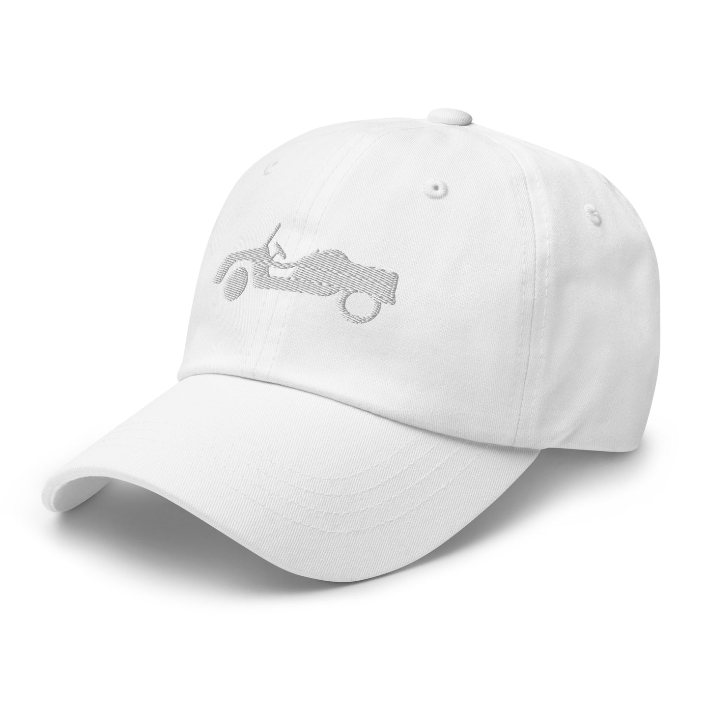 White embroidered cap Citroën Méhari AZUR - Black, Navy, Red, light blue, Stone or White