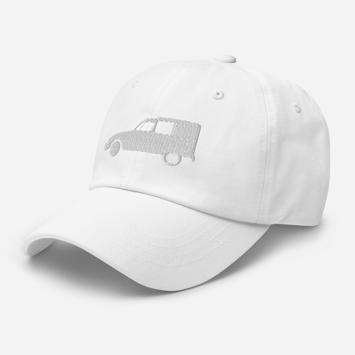 White Embroidered Cap (Front & Back) Citroën Acadiane - Black, Navy, Red, Beige, L.Blue or White