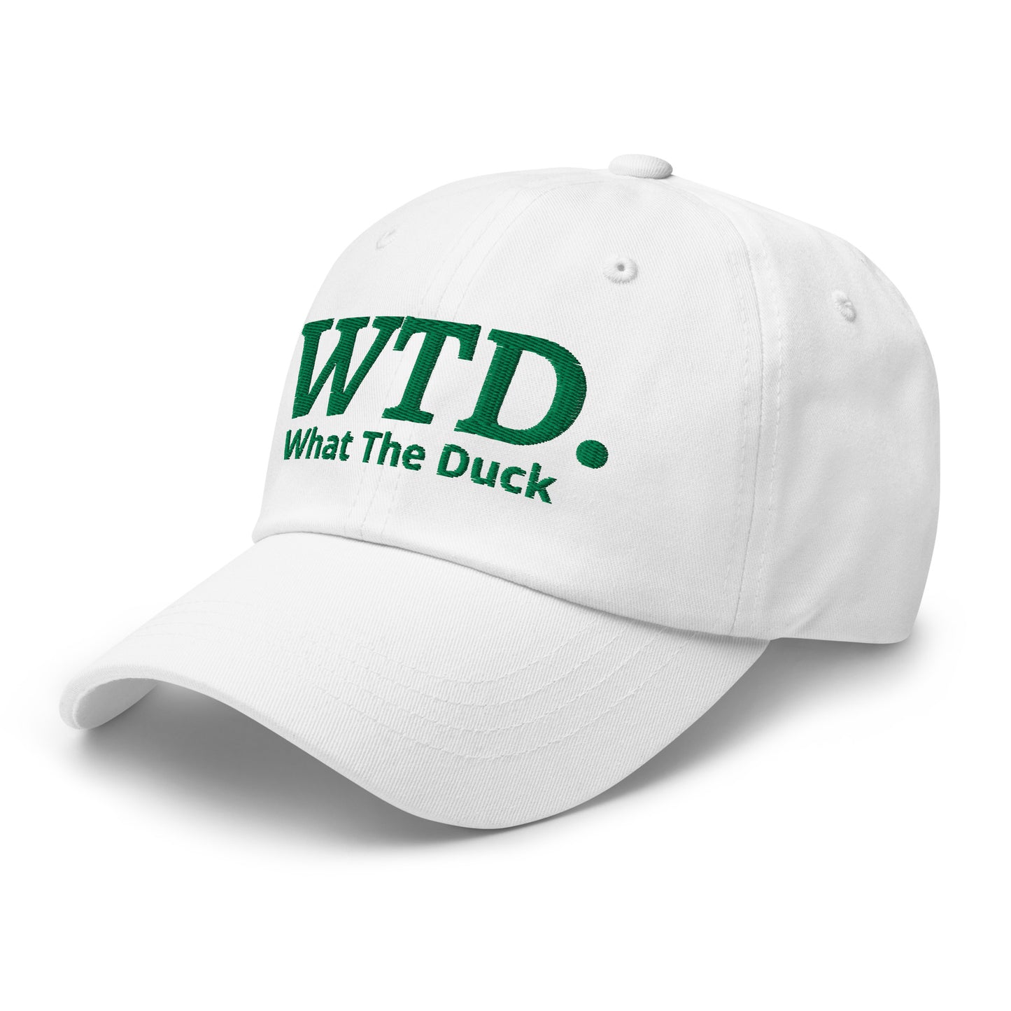 🦆 What The Duck?! – Citroën 2CV Pet met Attitude - VOOR- en ACHTERZIJDE geborduurd