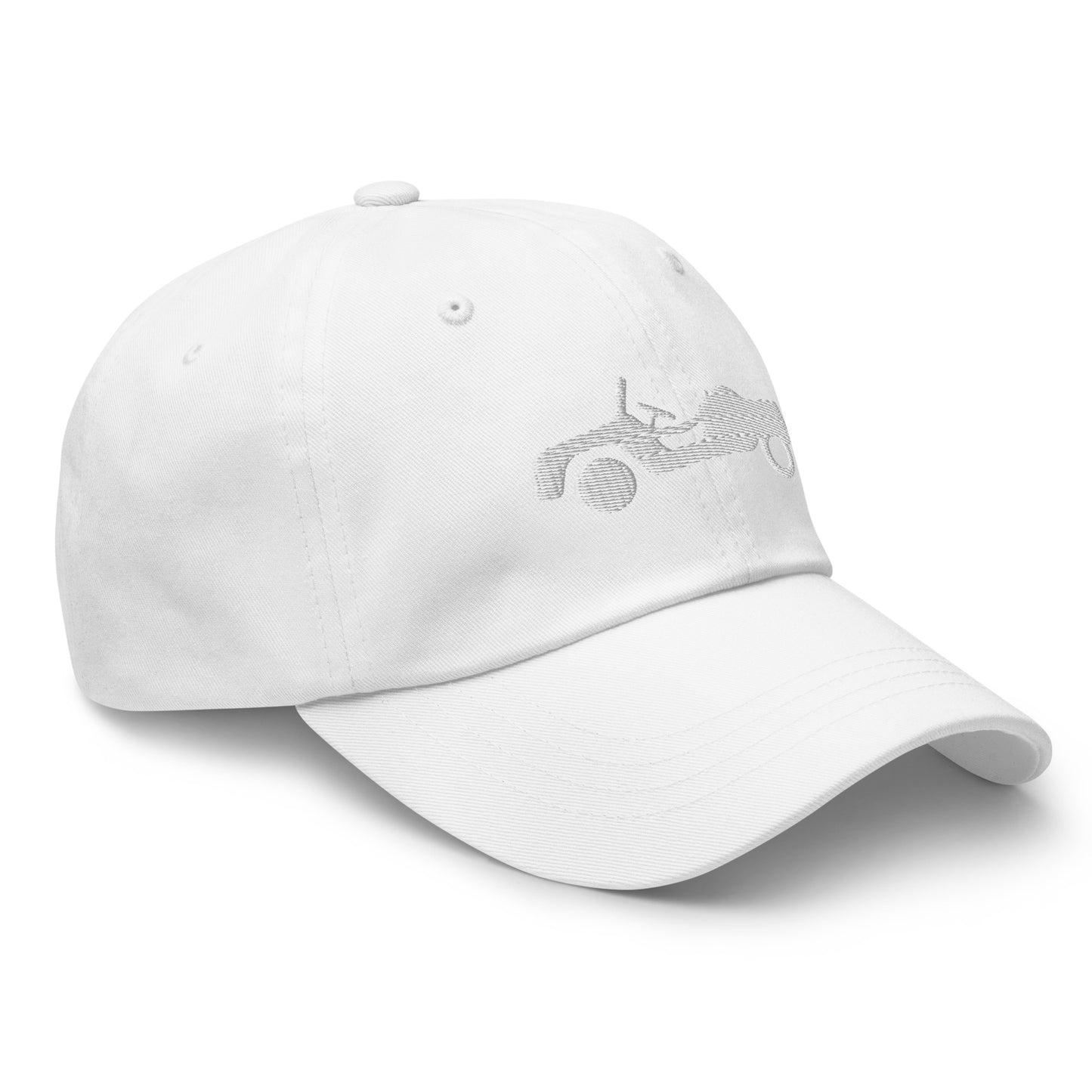 White embroidered cap Citroën Méhari AZUR - Black, Navy, Red, light blue, Stone or White