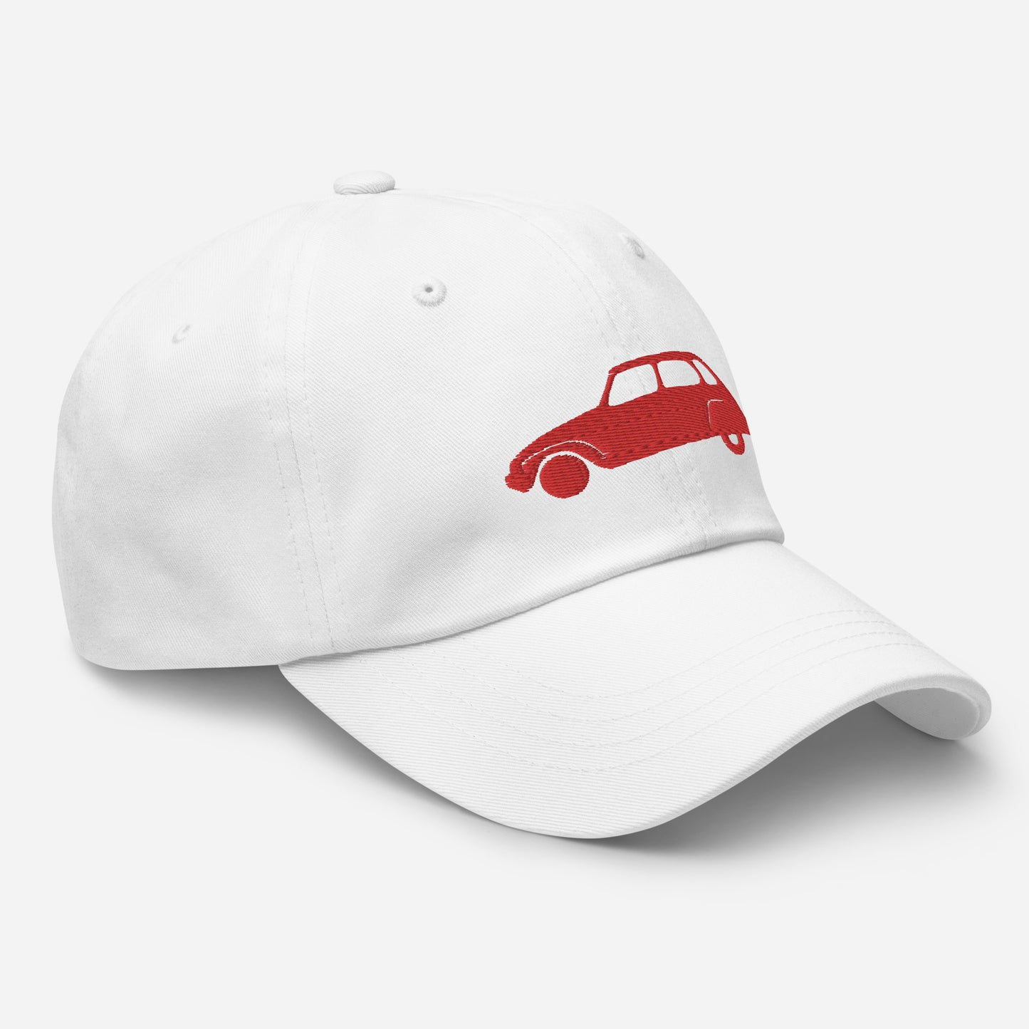 Rouge Bolero Embroidered Cap (Front & Back) Citroën Dyane - Red or White