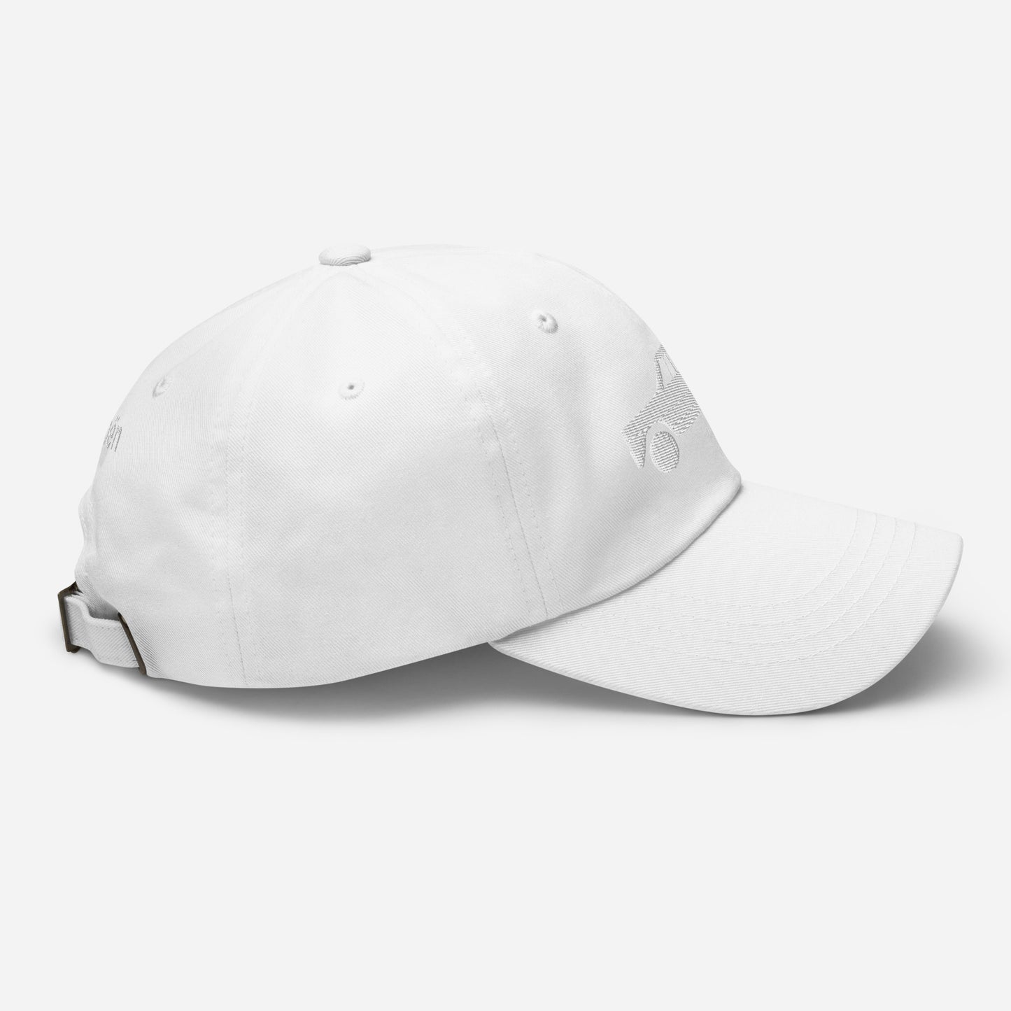 White embroidered cap (front and back) Citroën Ami6 - Black, Navy, Red, Beige, L.Blue or White