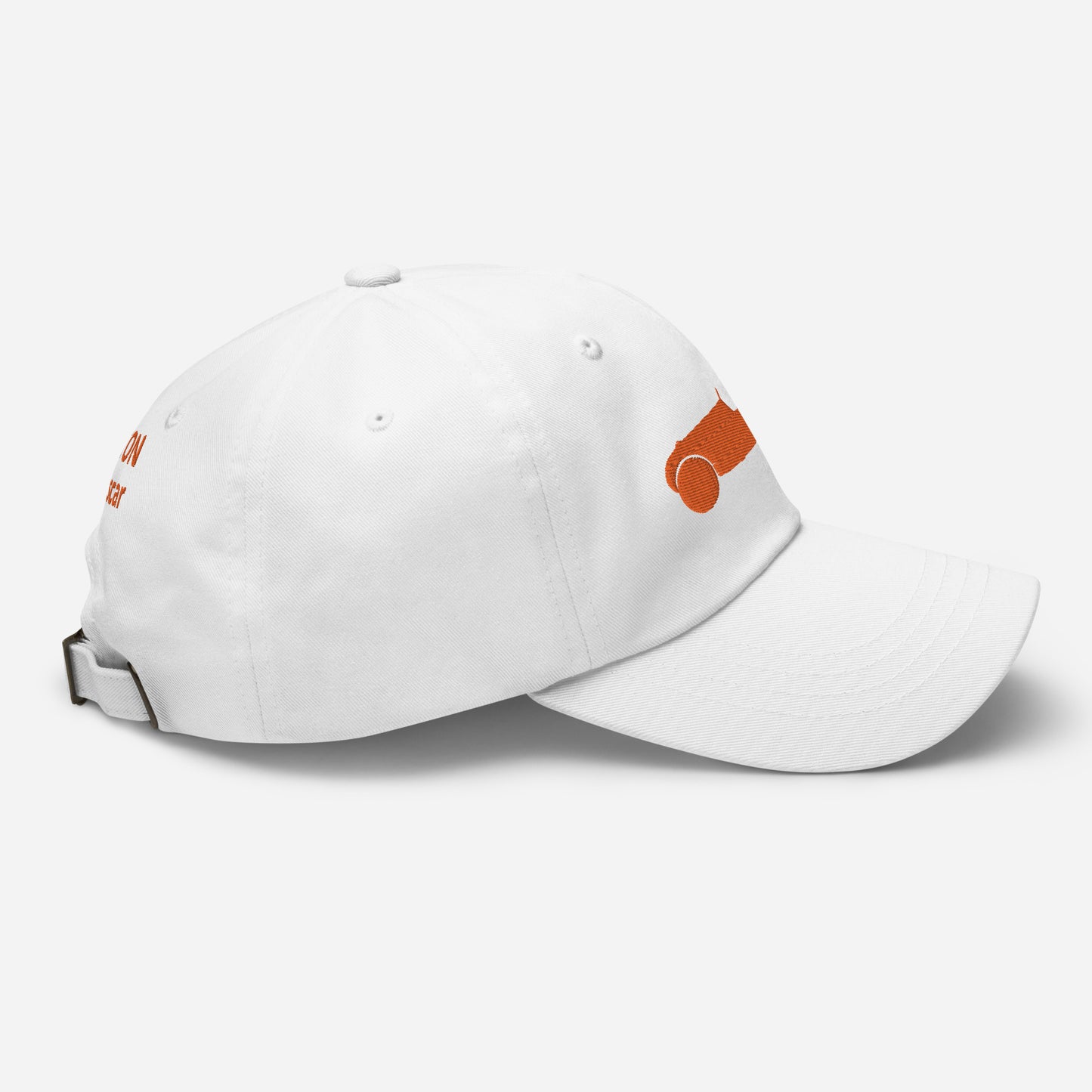 Orange Embroidered Cap (Front & Back) Burton - Black, Navy, Beige or White