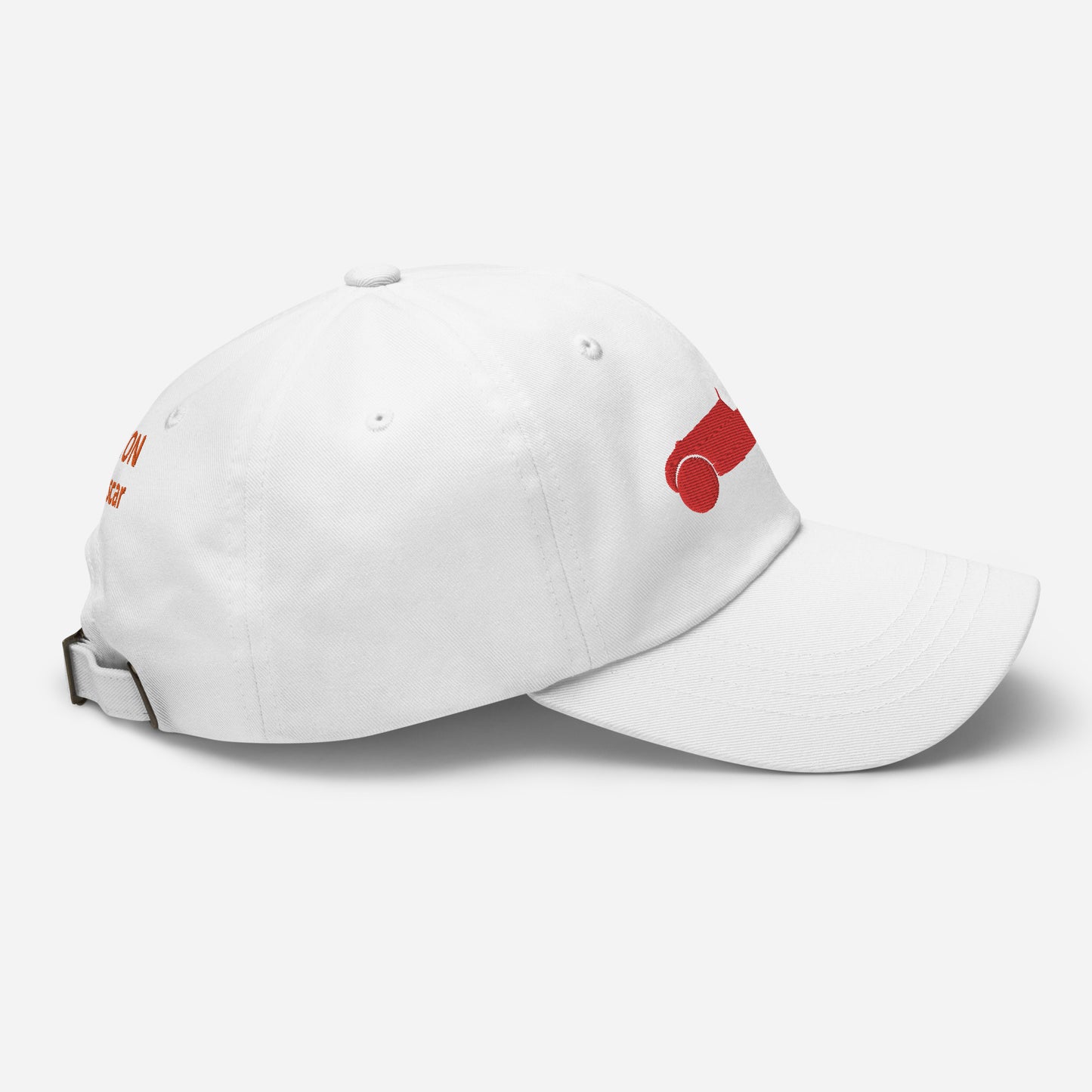 Red Embroidered Cap (Front & Back) Burton - Red or White